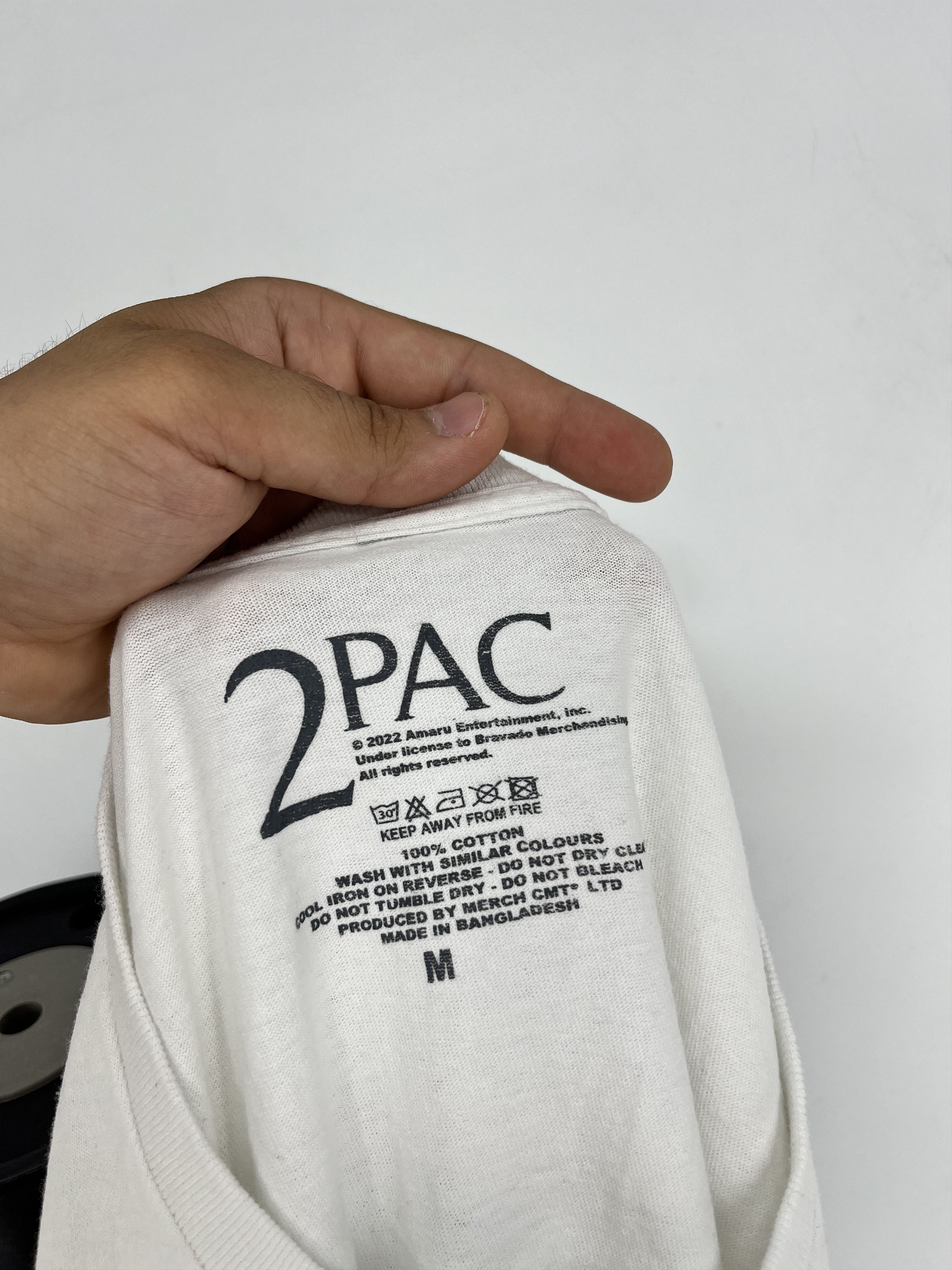 Band Tees Vintage Y2K 2PAC Tupac Shakur HipHop Rap Tee Size M Size US M / EU 48-50 / 2 - 10 Thumbnail