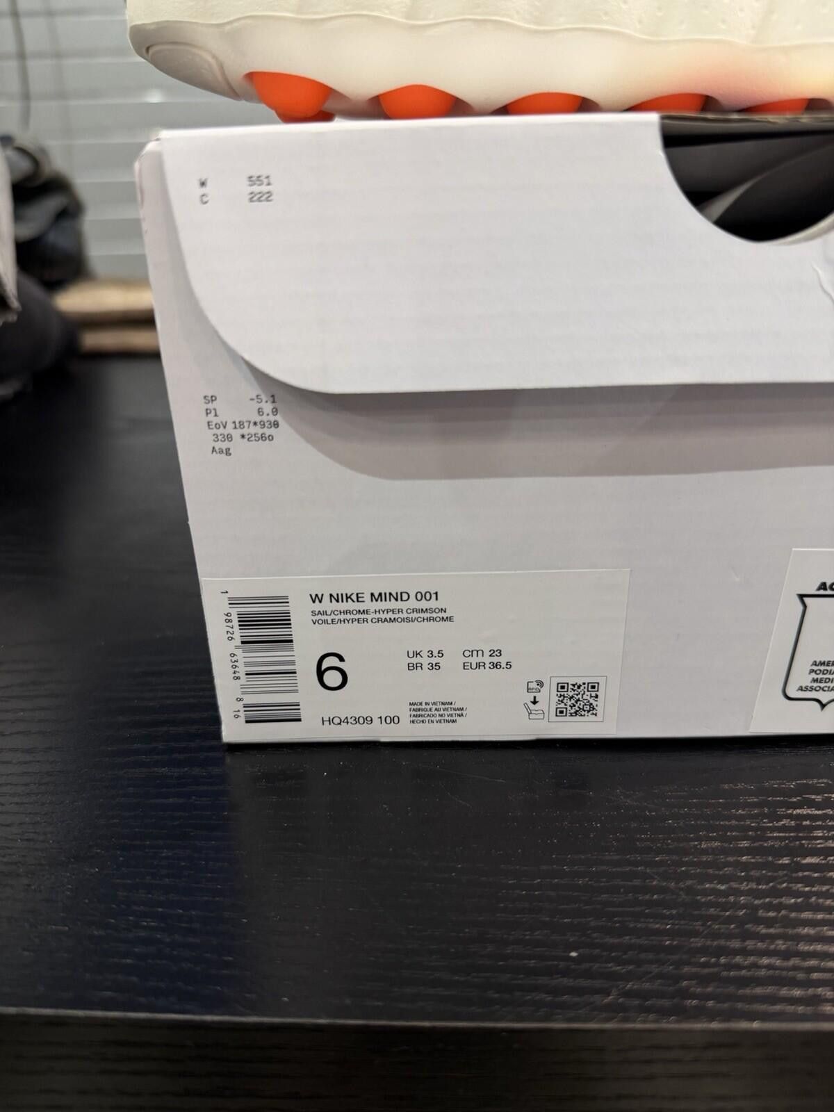 Nike Size 6W/5M Nike Mind Slide 001 Sail HQ4307 100 Women Release Size US 6 / EU 39 - 10 Thumbnail
