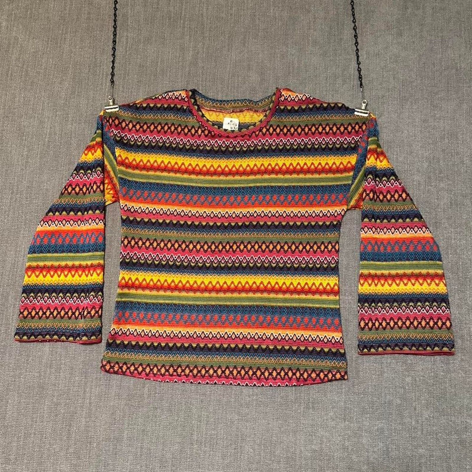 Coogi Multicolor 3D Kint sweater Size L / US 10 / IT 46 - 1 Thumbnail