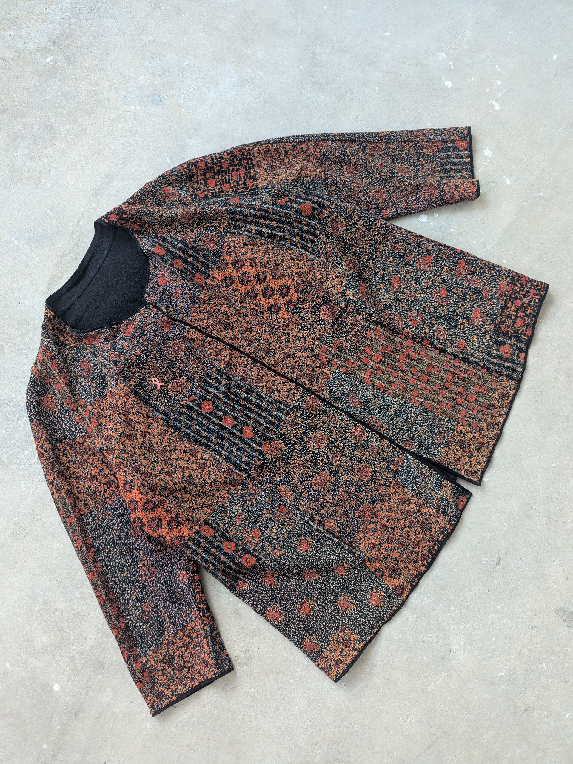 Japanese Brand × Vintage 🇯🇵 Vintage Cardigan Jacket Art Motif Size M / US 6-8 / IT 42-44 - 3 Thumbnail