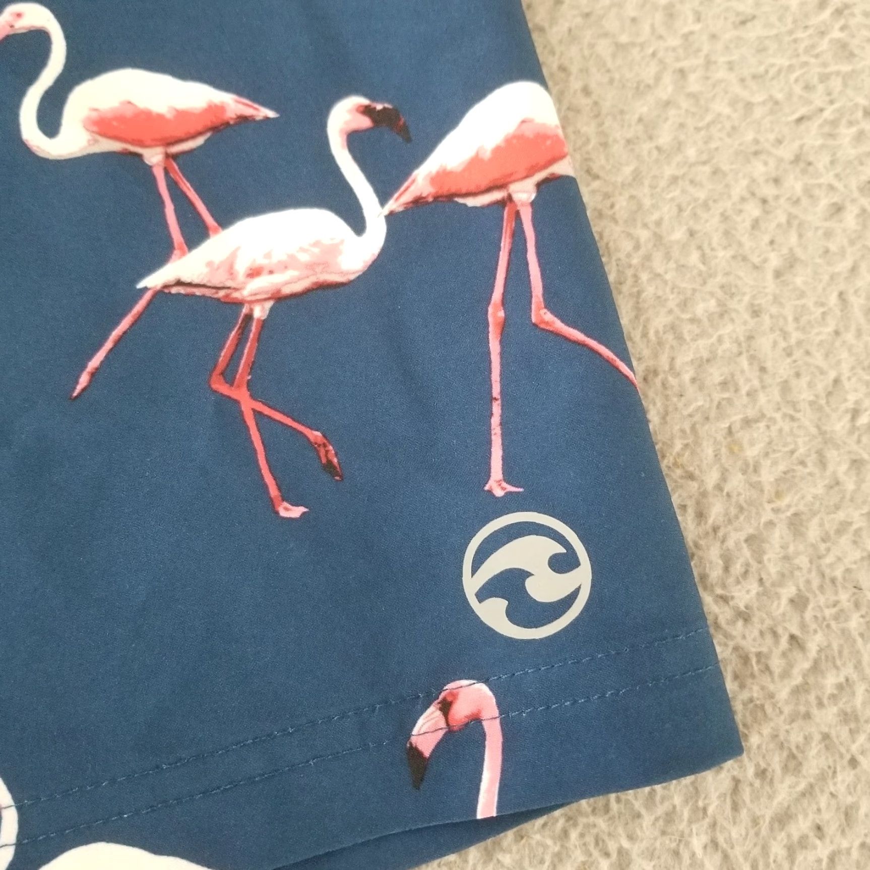 Vintage Ocean Current Swim Trunks Mens 32 Flamingo Surf Bathing Suit Board Shorts Size US 32 / EU 48 - 3 Thumbnail