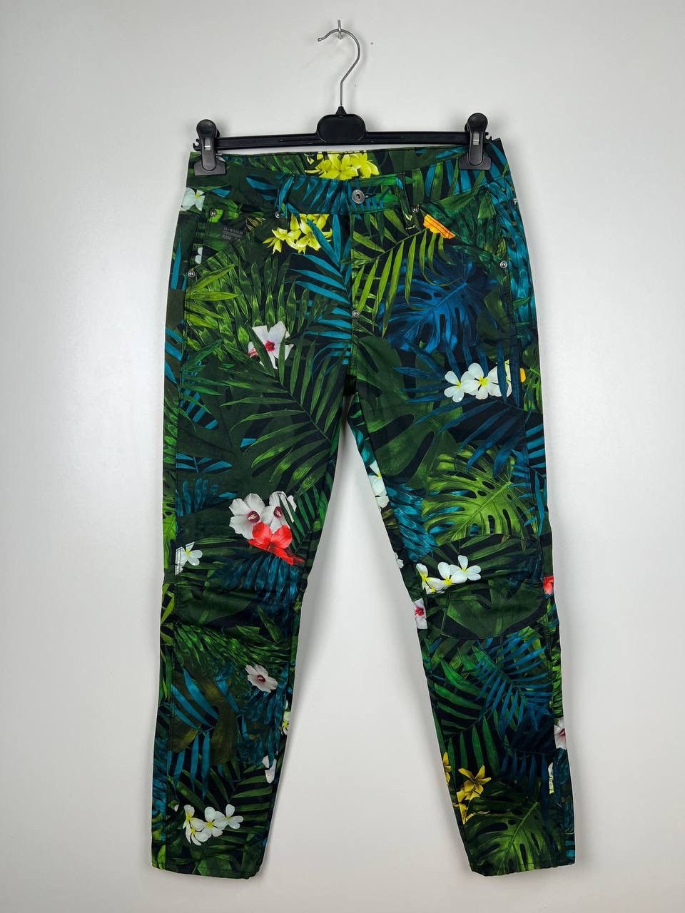 G-Star × Vintage G Star Raw luxury flowers pant woman size 26/32 Size 24" / US 00 / IT 34 - 1 Thumbnail