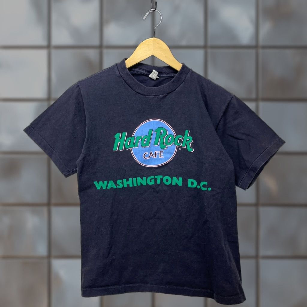Hard Rock Cafe VINTAGE Hard Rock Cafe Shirt Washington DC 90s Sun Faded Black Single Stitch M Mens T-Shirt Size US M / EU 48-50 / 2 - 1 Thumbnail