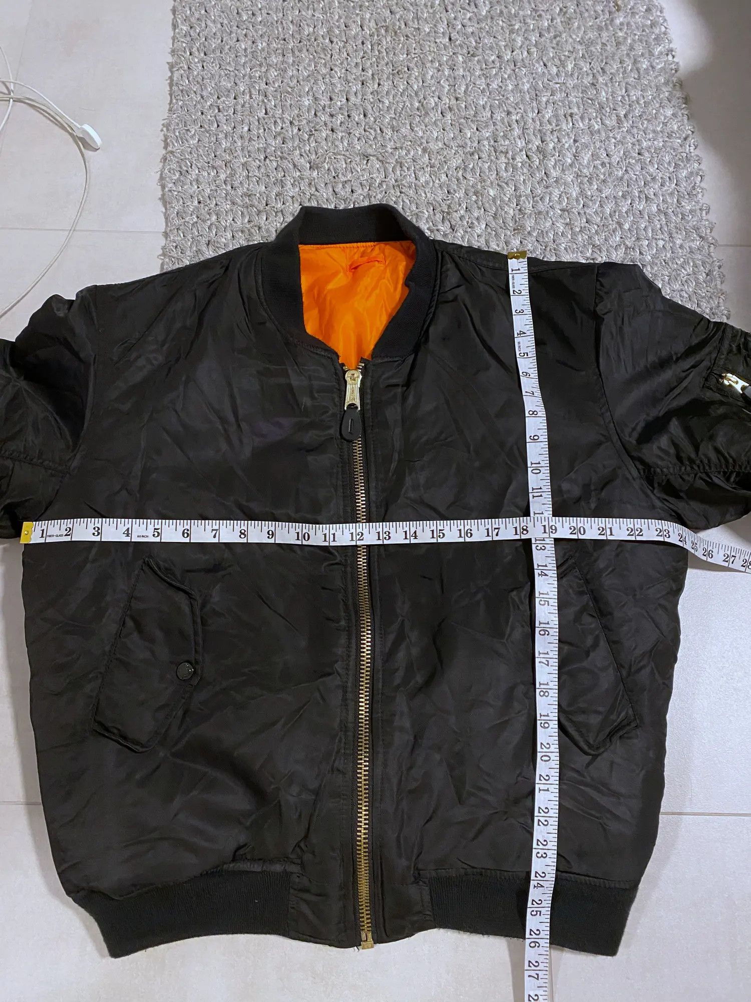 Vintage USA MA-1 reversible Bomber Jacket size L