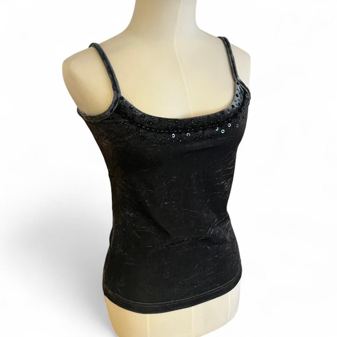 Other Y2K Velvet beaded embroidered Cami tank top🫧 Size XS / US 0-2 / IT 36-38 - 2 Thumbnail