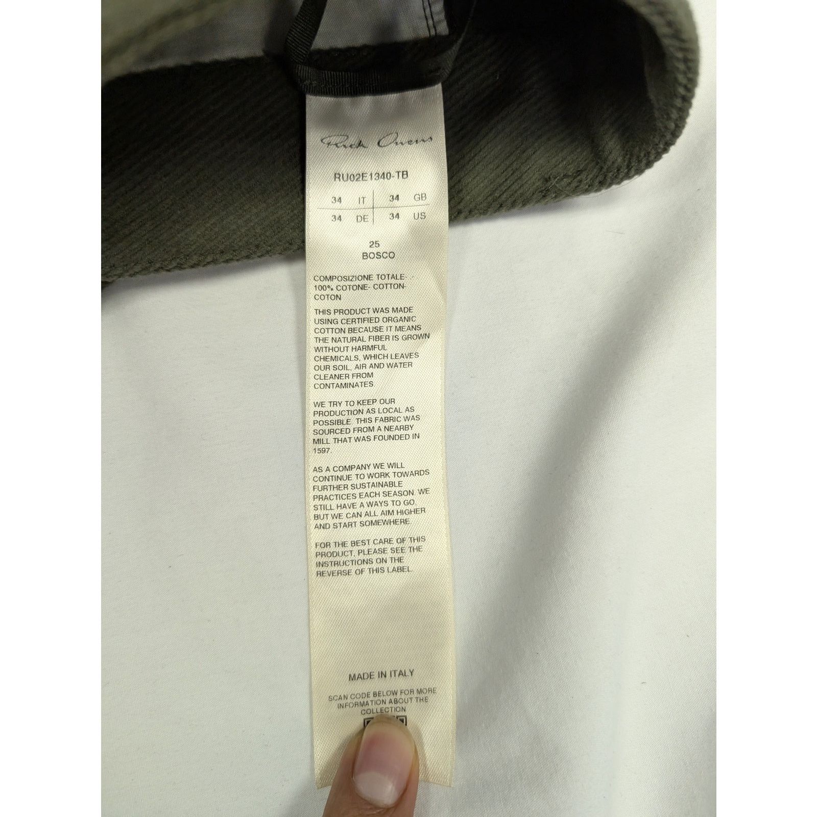 Rick Owens o1rshd1 Double Cargo Pants in Brown Size US 34 / EU 50 - 14 Thumbnail