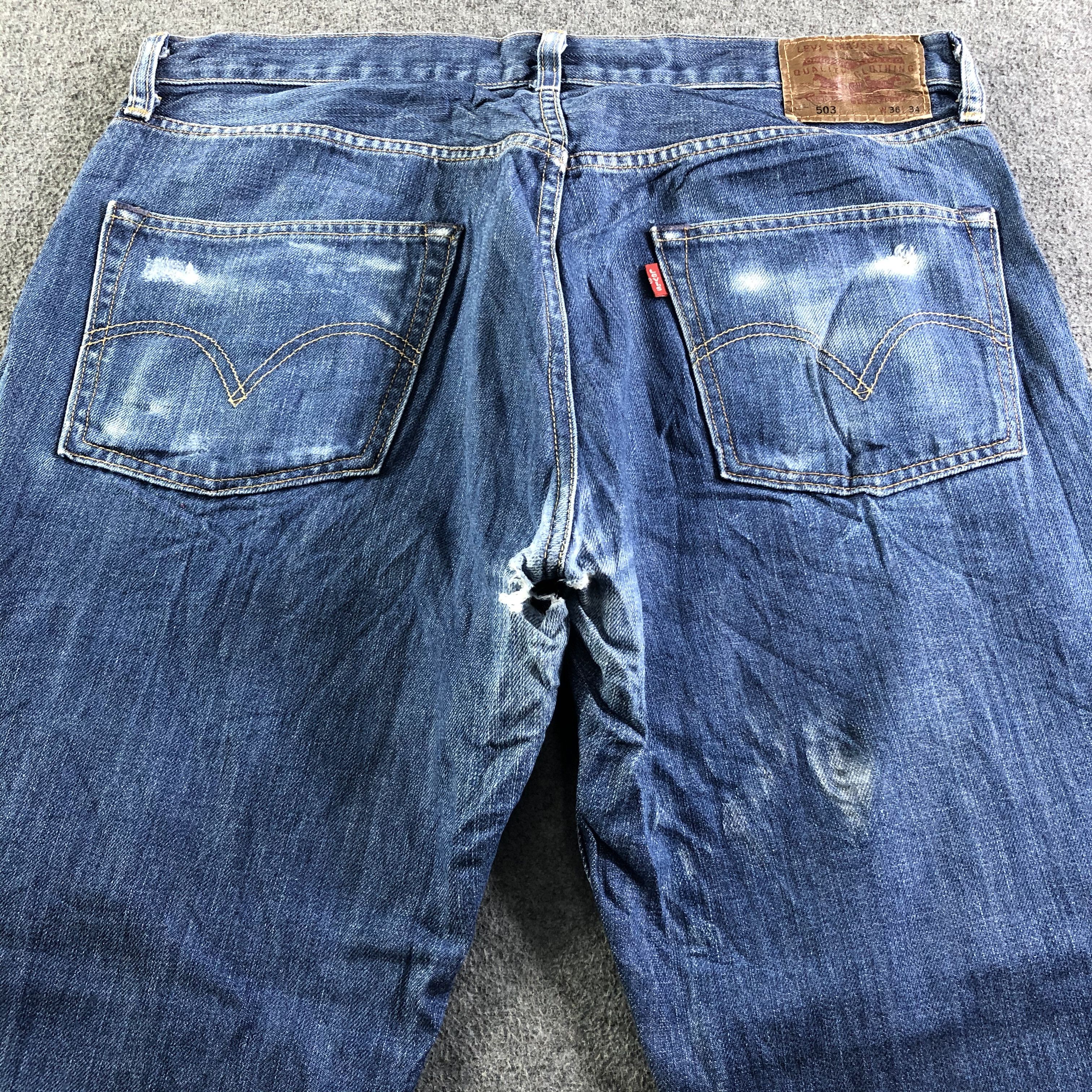 Levi's Vintage Blue Wash Levis 503 Jeans-J4067 Size US 37 - 4 Thumbnail