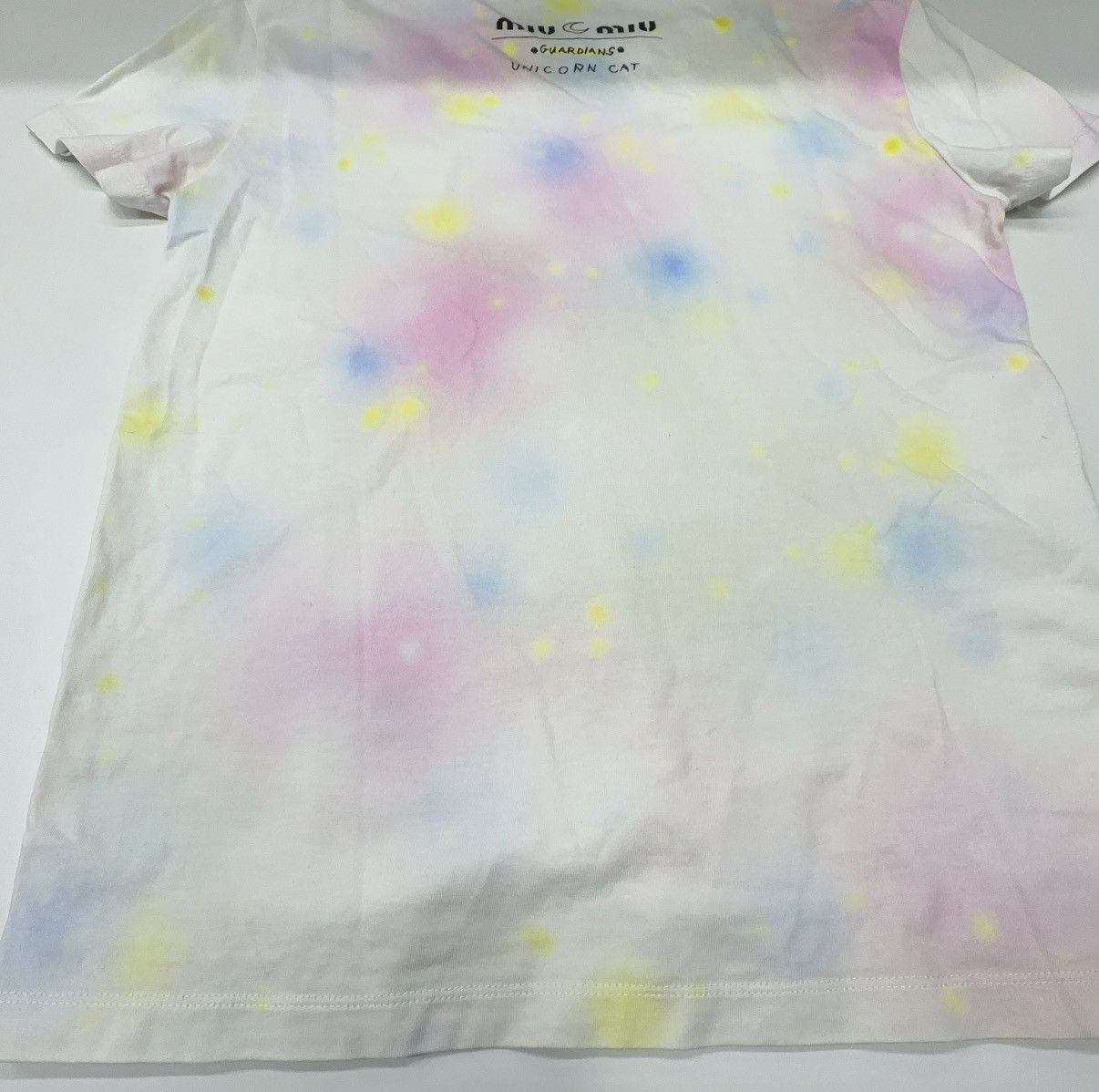 Miu Miu Miu Miu x Eri Wakiyama "Unicorn Cat" tie-dyed cotton t-shirt Size XS / US 0-2 / IT 36-38 - 6 Thumbnail