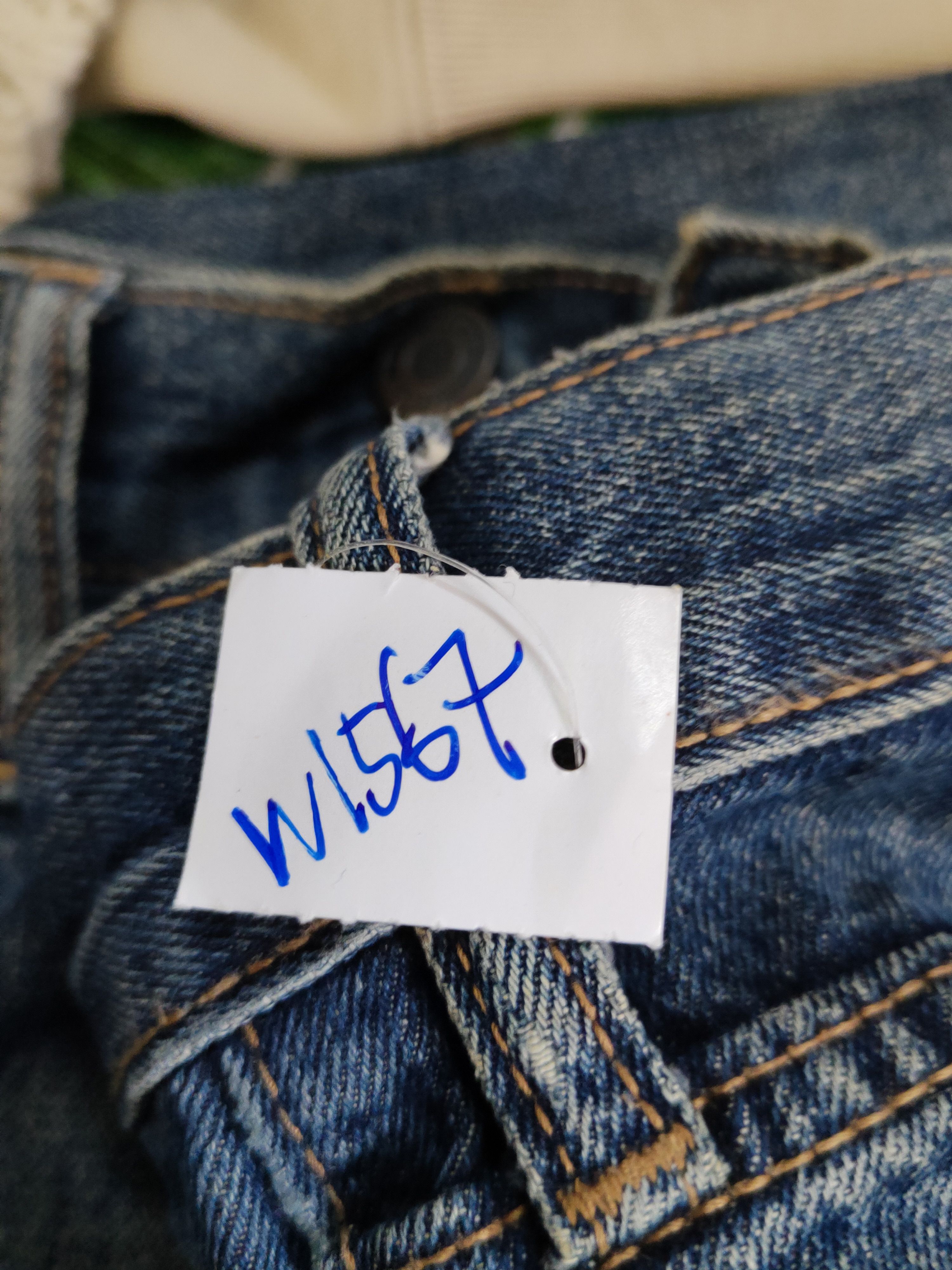 Vintage Old Navy Dark Blue Distressed Ripped denim Jeans #W1567 Size US 29 - 16 Thumbnail