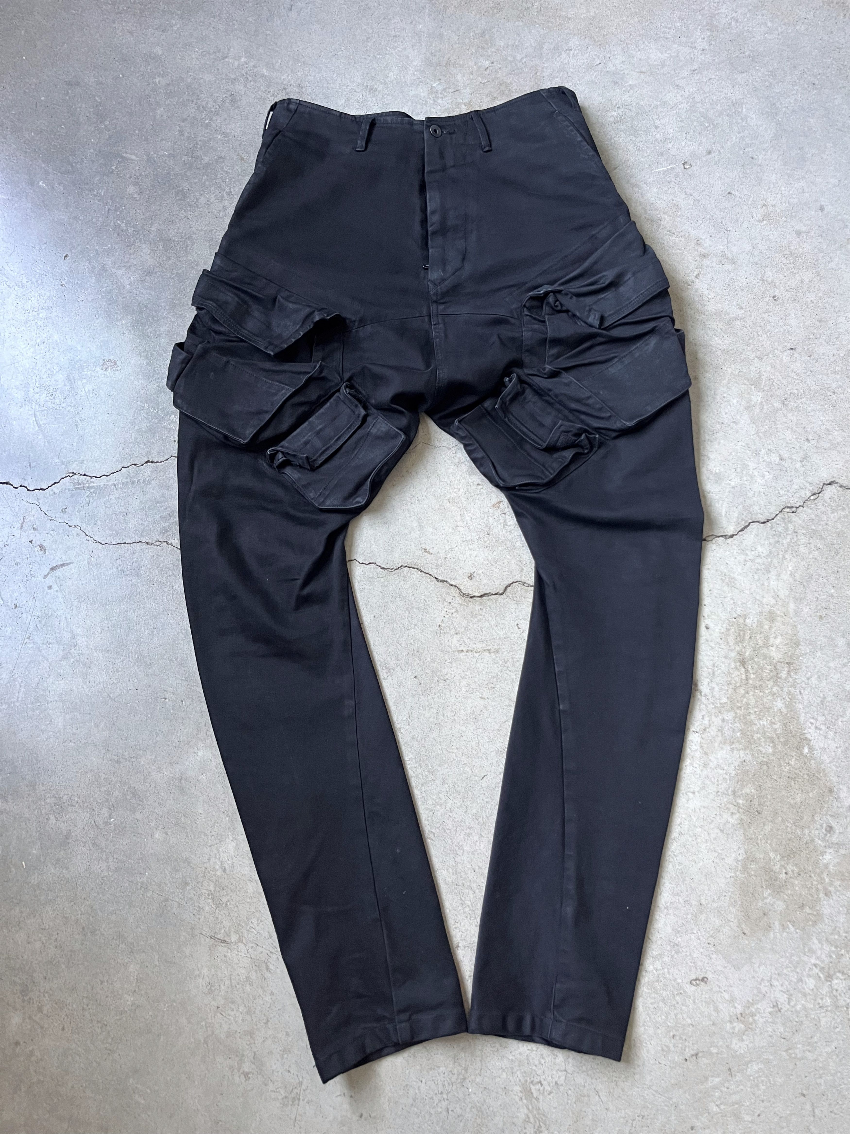 Julius SS22 Heavy Waxed Denim Gas Mask Cargo Pants 3 | Grailed