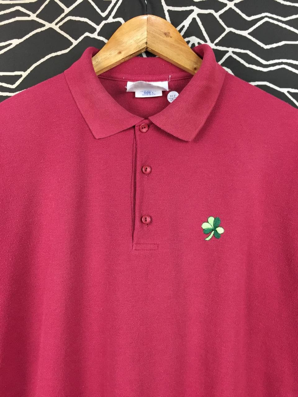 Vintage Vtg Toye, Kenning & Spencer Clover Shamrock Logo Polo Shirt Size US L / EU 52-54 / 3 - 3 Thumbnail