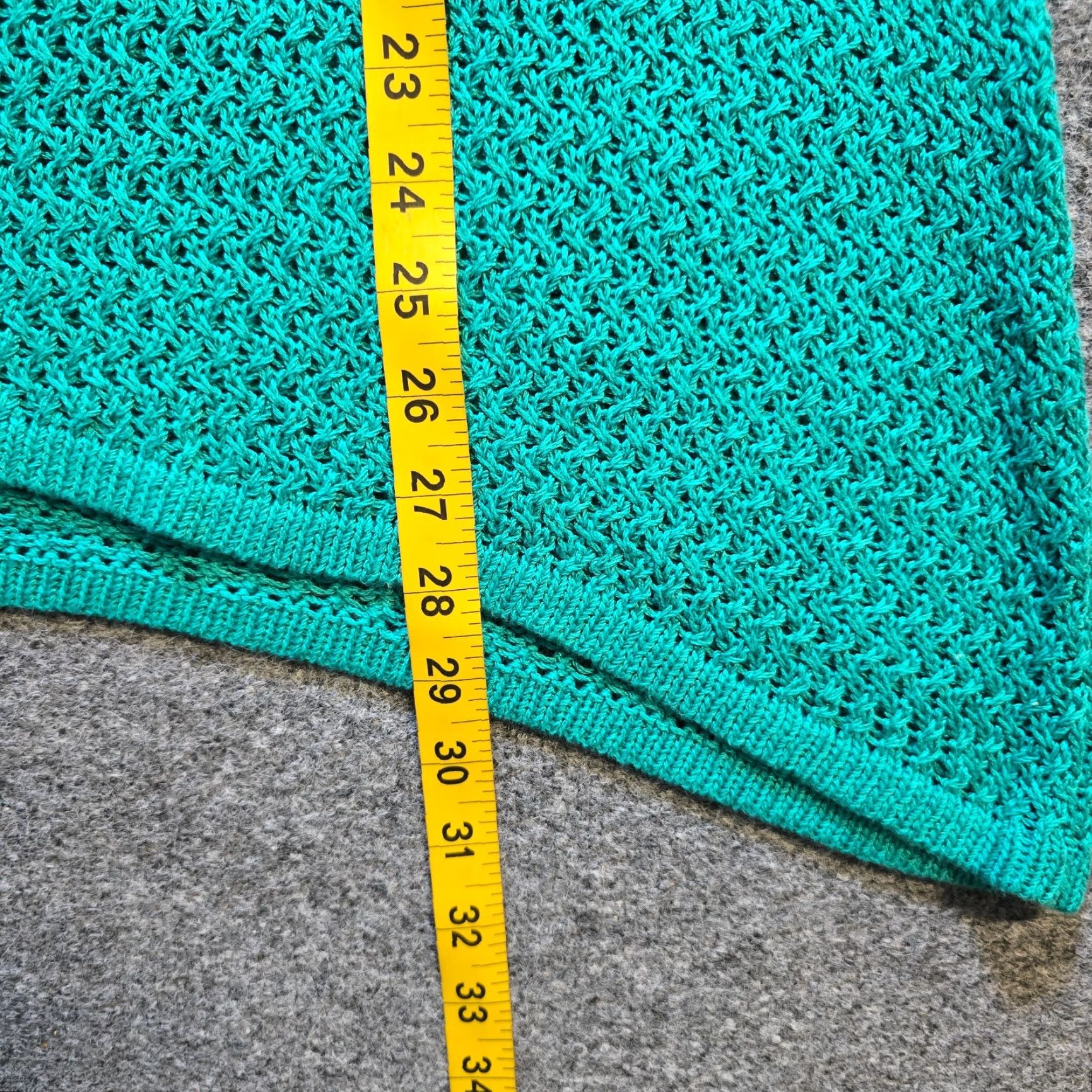 Tommy Bahama Tommy Bahama Sweater Tunic Womens Large Green Open Knit Crochet Casual Pullover Long Sleeve V-Neck Knit Cotton Viscose Regular Modern Casual Shirt Size L / US 10 / IT 46 - 6 Thumbnail