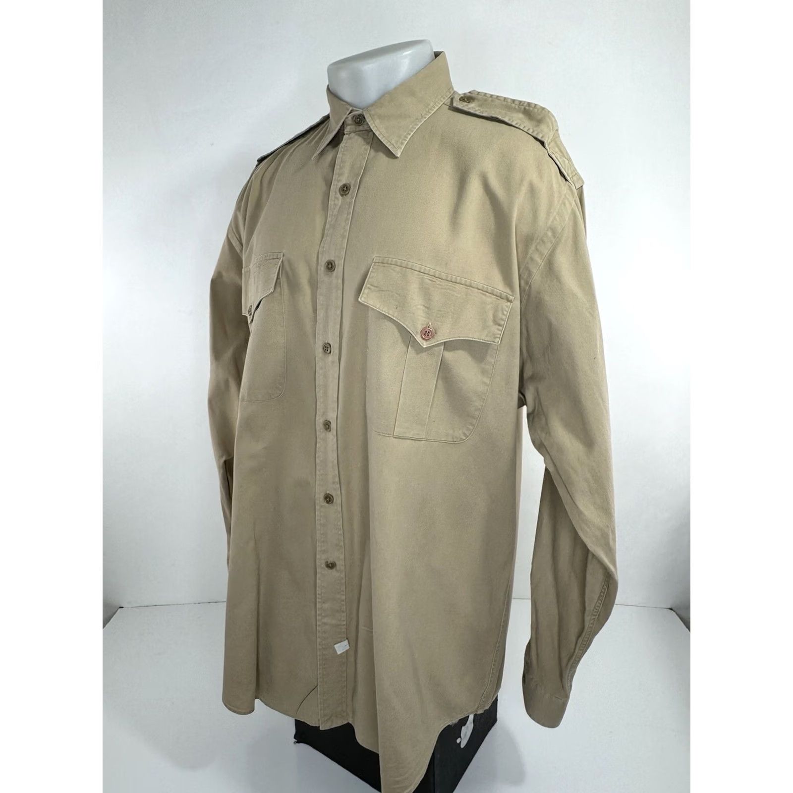 Polo Ralph Lauren POLO RALPH LAUREN Work Shirt Mens XL / 2XL Safari Ranch Bush Epaulets Size US XL / EU 56 / 4 - 2 Thumbnail
