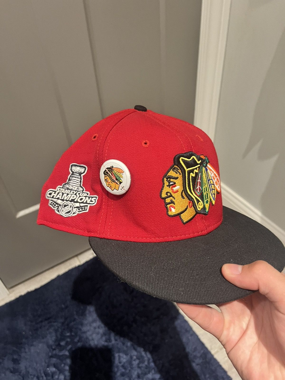 New Era 2015 Stanley Cup Blackhawks Hat Size ONE SIZE - 1 Thumbnail