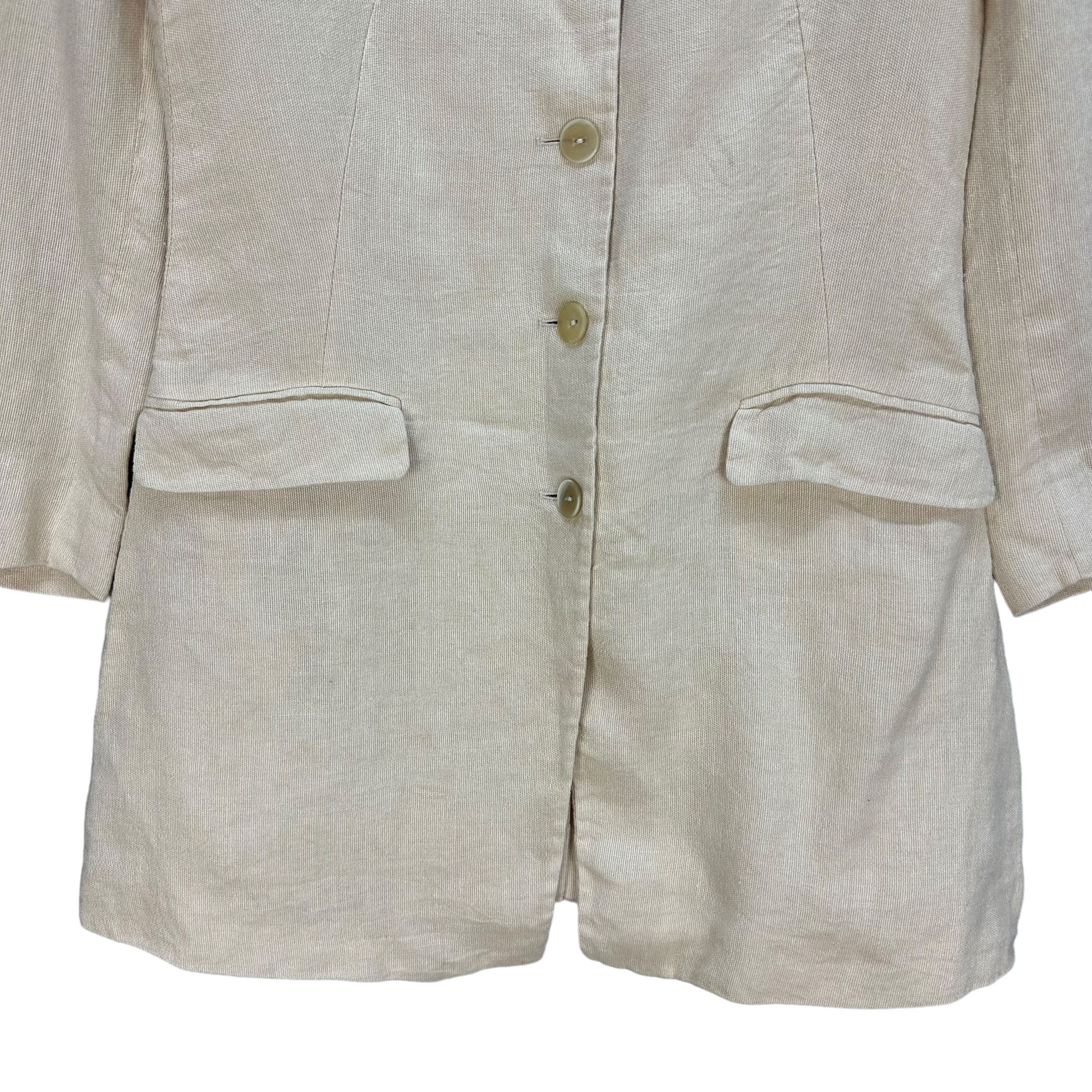 Jil Sander JIL SANDER Made in Germany Linen Coat Jacket #A18-0427 Size XS / US 0-2 / IT 36-38 - 3 Thumbnail
