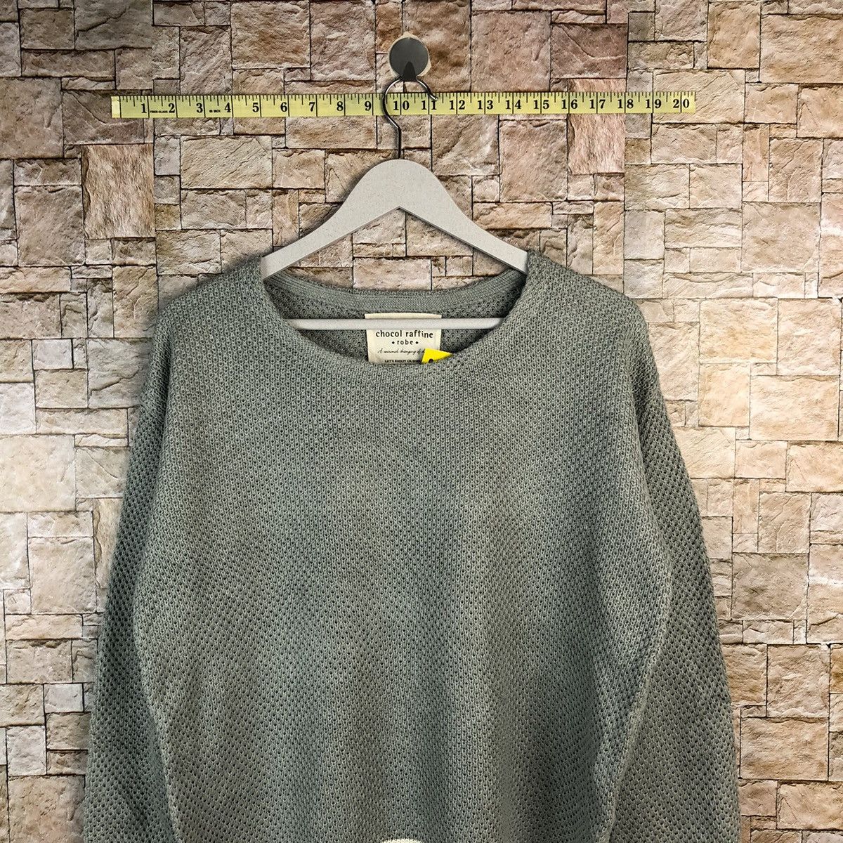 Homespun Knitwear × Japanese Brand Choco Raffine Grey Knitwear #A1220 Size M / US 6-8 / IT 42-44 - 2 Thumbnail