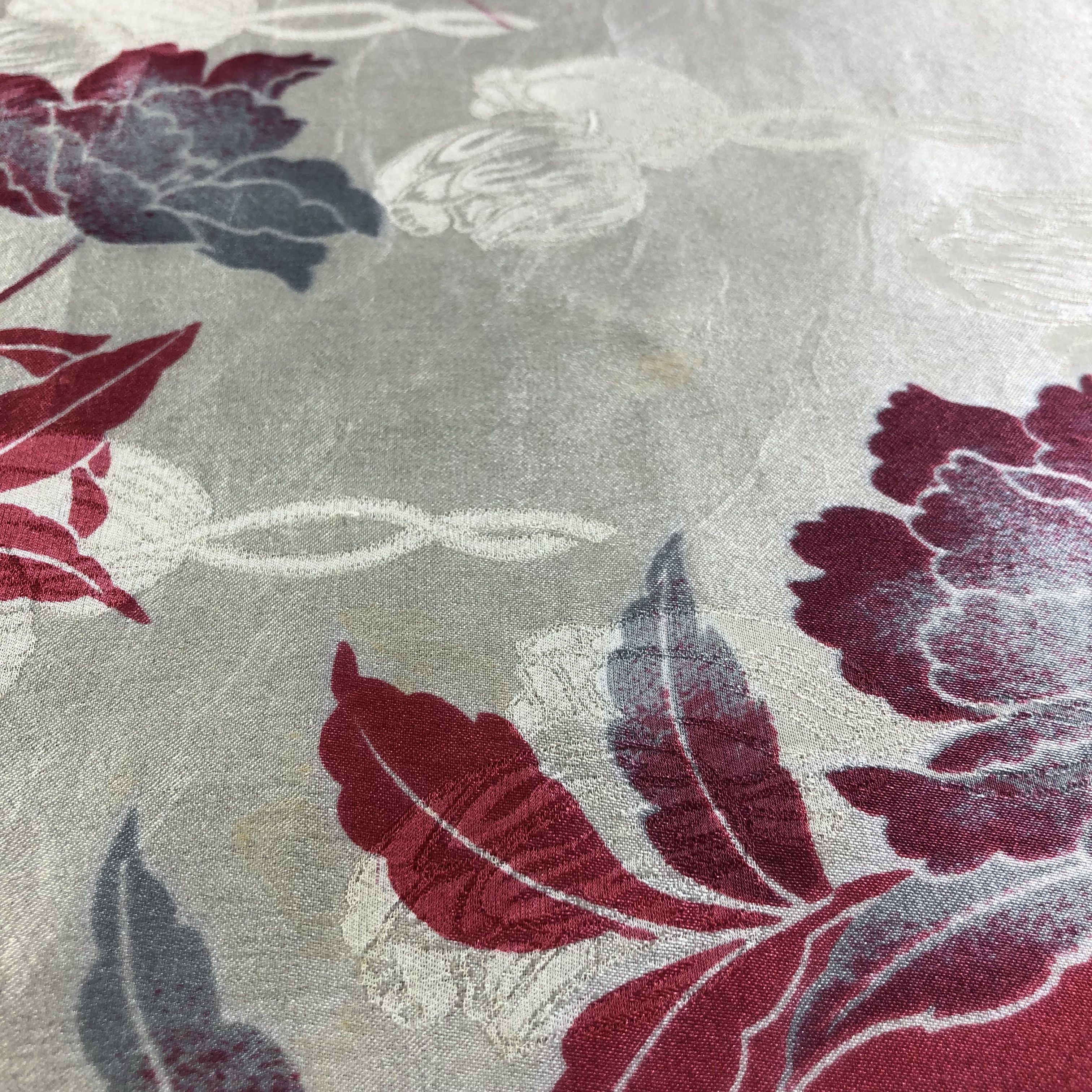 Vintage Vintage Chang Joh Floral Hand Rolled Silk Scarf M812 Size ONE SIZE - 7 Thumbnail