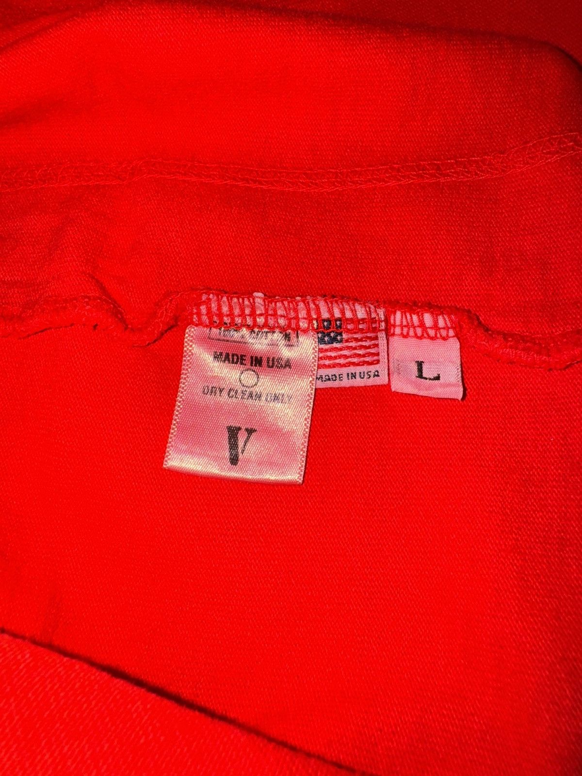 Vlone Vlone red t shirt Size US L / EU 52-54 / 3 - 5 Thumbnail