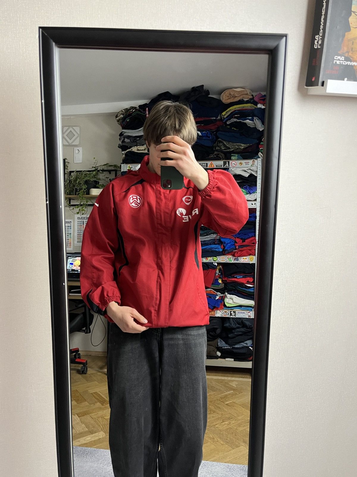 Vintage Vintage 00’s Nike Rot-Weiss Essen Soccer Track Jacket Rare Size US M / EU 48-50 / 2 - 2 Thumbnail