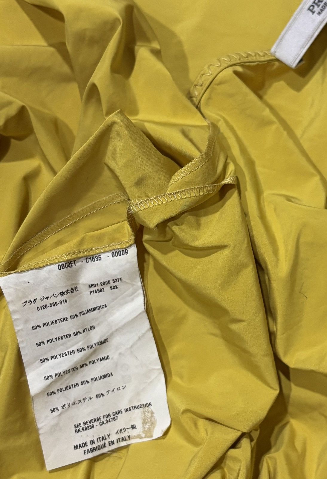 Prada Prada Archive Yellow Draped Cape Top Size S / US 4 / IT 40 - 19 Thumbnail