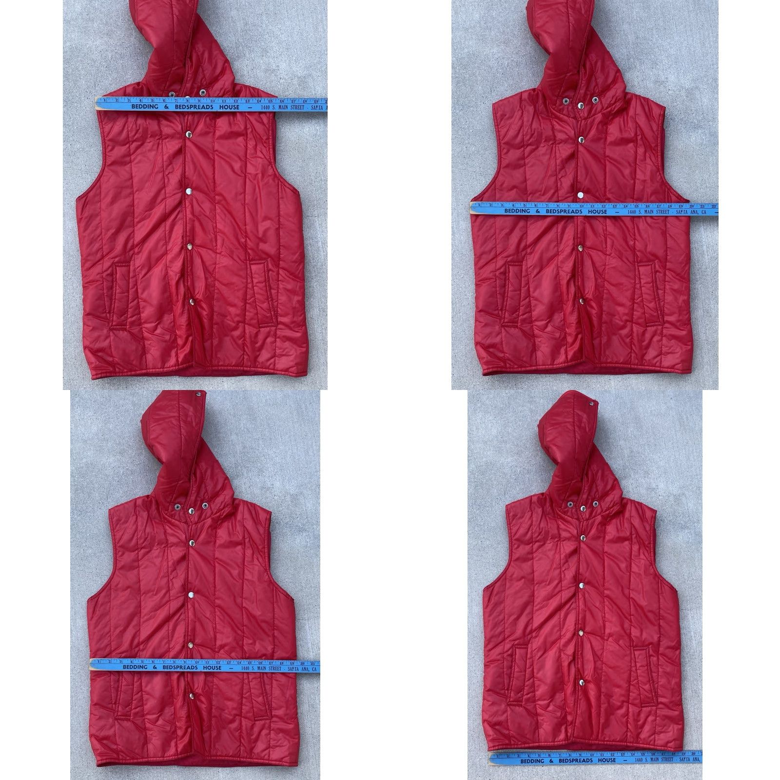 Vintage VINTAGE RPM Vest Puffer Quilted Hooded Red M Men 80s Taiwan ROC Vintage Outdoor Coat Style: Puffer Jacket Decade: 80s Size US M / EU 48-50 / 2 - 10 Thumbnail