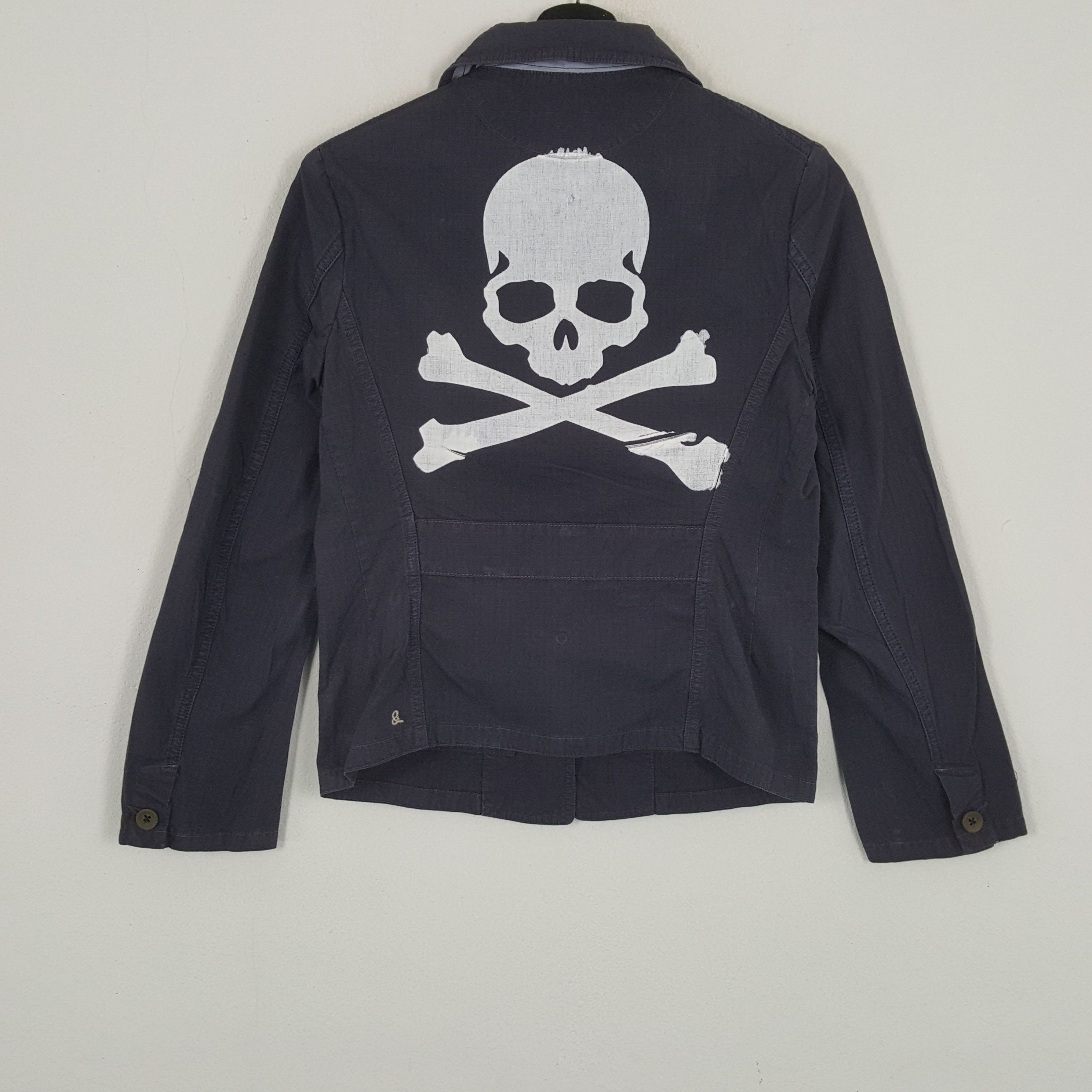 45rpm × Vintage 45RPM x Custom SKULLS Art Rock Style Jacket Size XS / US 0-2 / IT 36-38 - 1 Thumbnail