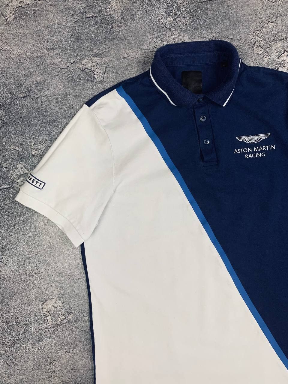 Hackett Hackett London Aston Martin Racing Polo Navy White AMR Size US L / EU 52-54 / 3 - 2 Thumbnail