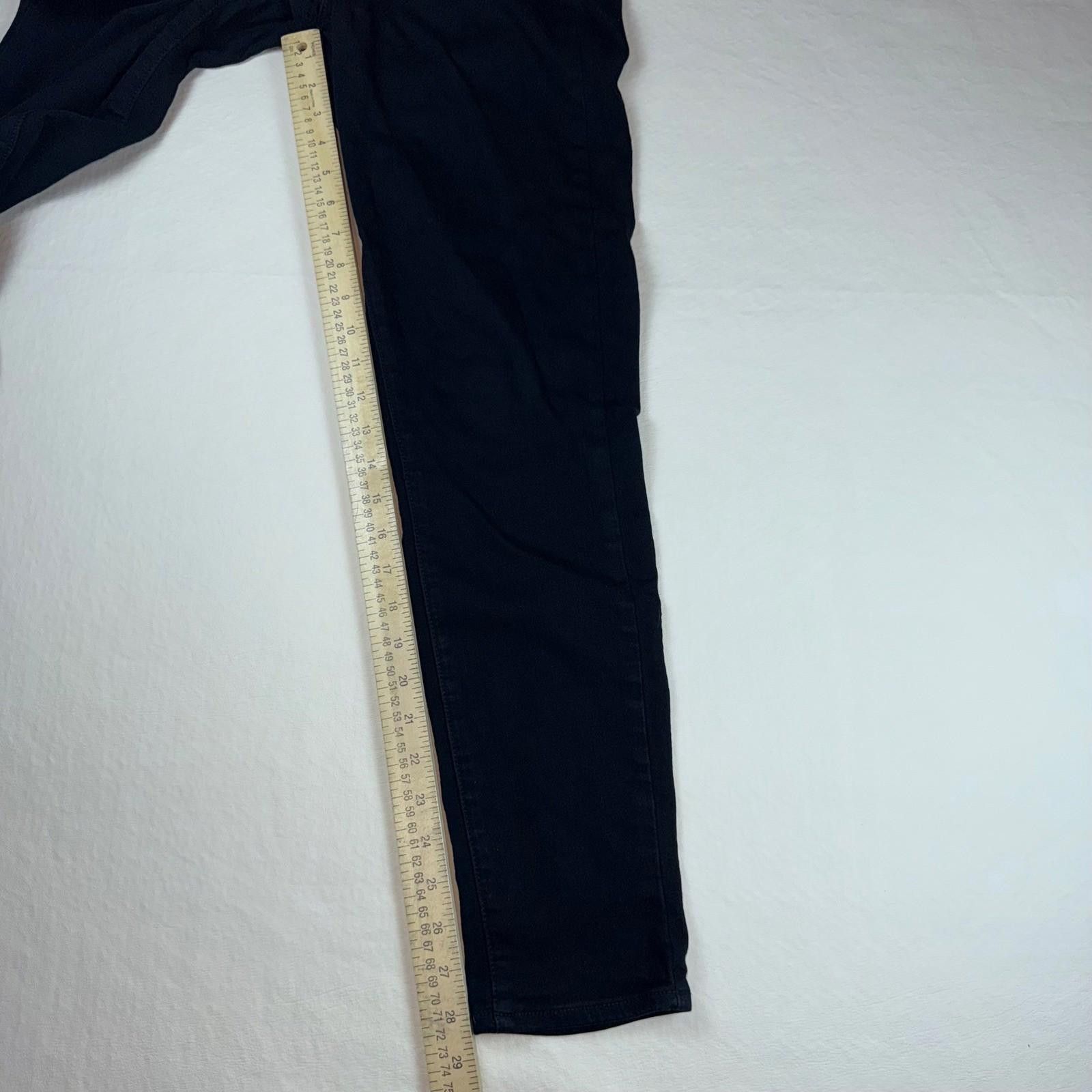 Paige Paige Verdugo Ultra Skinny Jeans Black Mid Rise Stretch 29 Size 29" - 8 Thumbnail