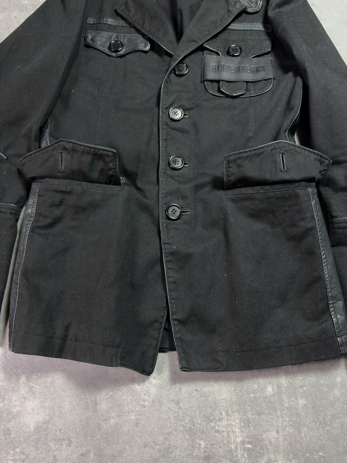 Dirk Bikkembergs Dirk Bikkembergs Leather Elements Blazer Cut Jacket 48 M Size US M / EU 48-50 / 2 - 9 Thumbnail