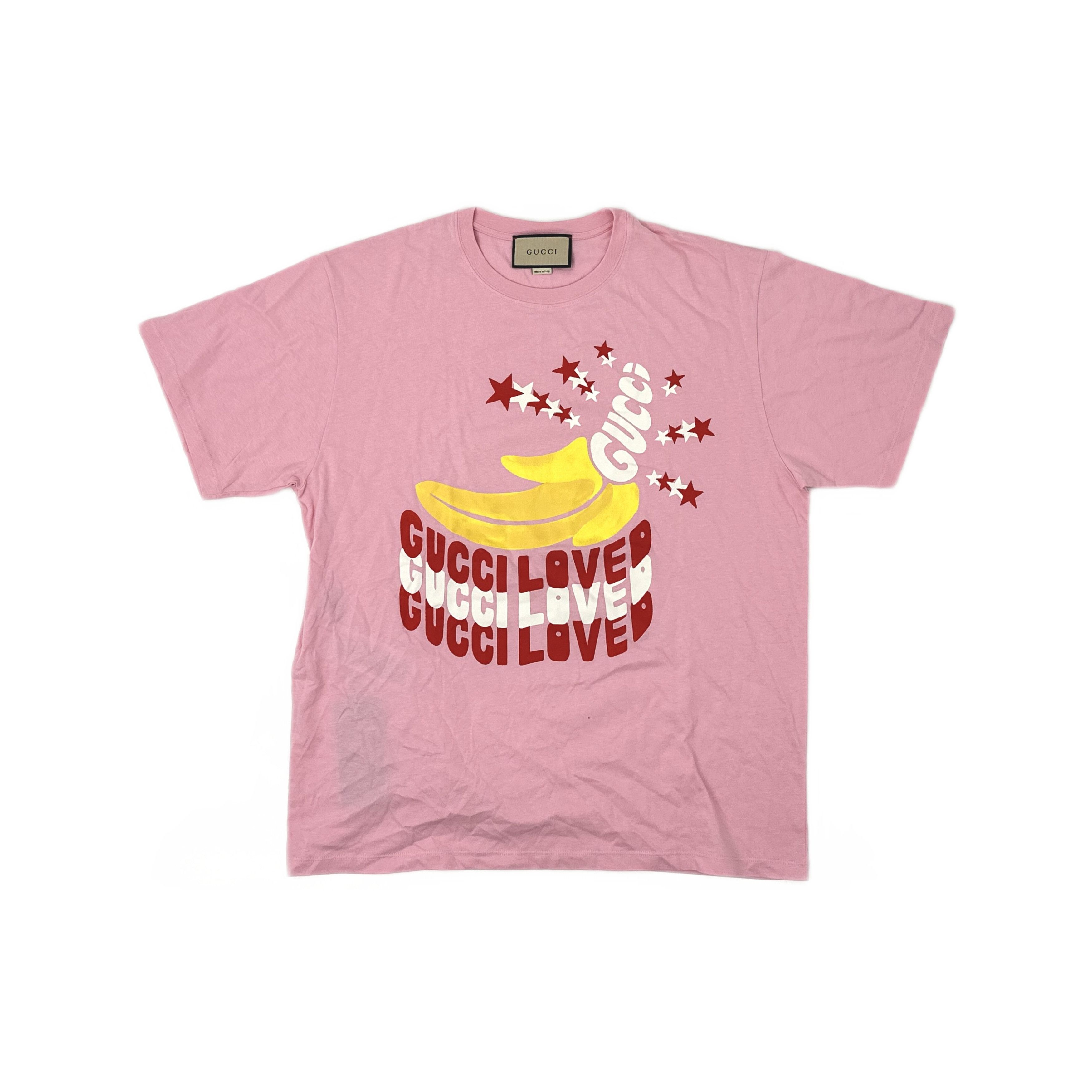 Gucci Gucci Banana Graphic T-Shirt Pink Size XL Size XL / US 12-14 / IT 48-50 - 1 Thumbnail