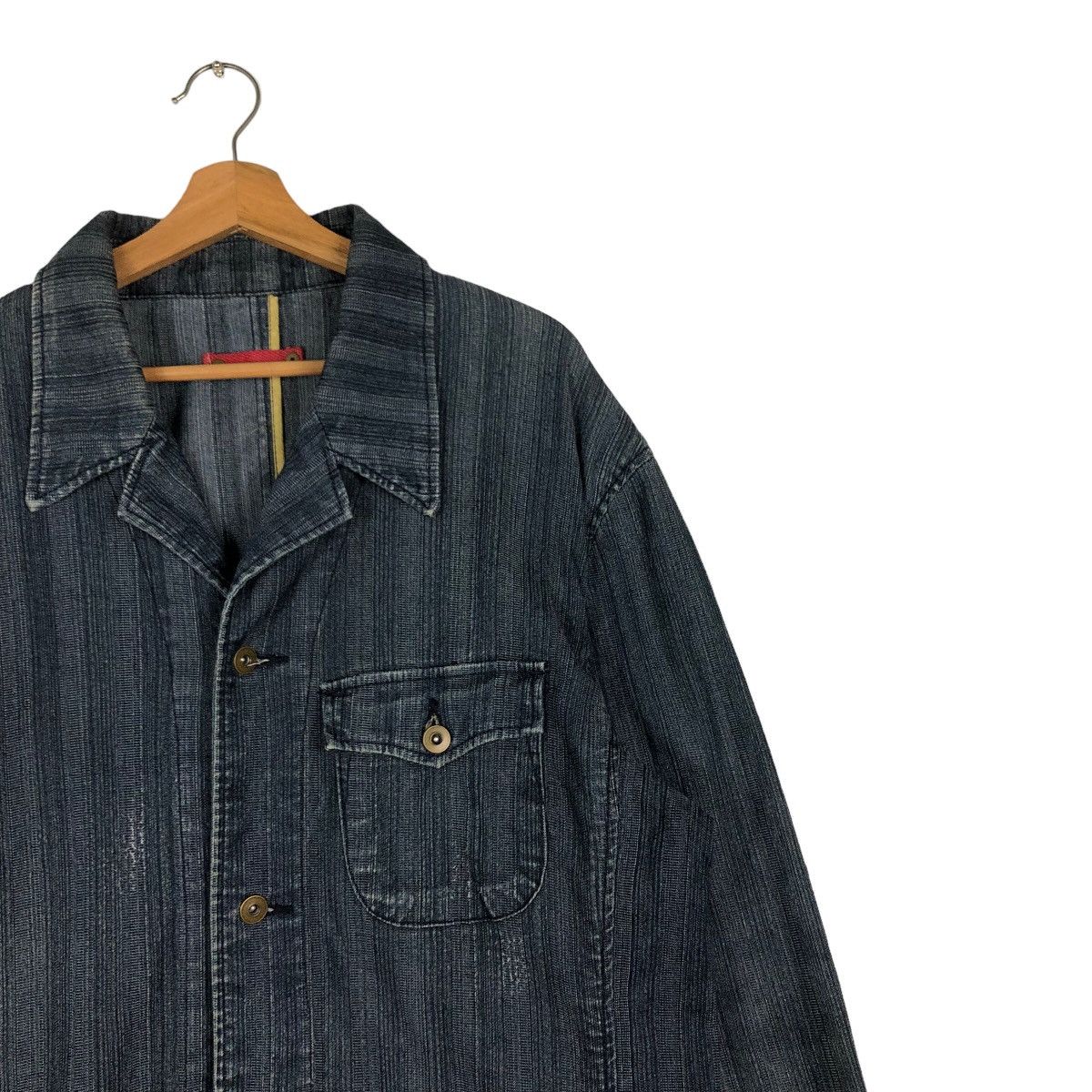 Issey Miyake 🔥Vintage Hickory Chore Jacket Fissare Homme Japan Made Size US L / EU 52-54 / 3 - 6 Thumbnail