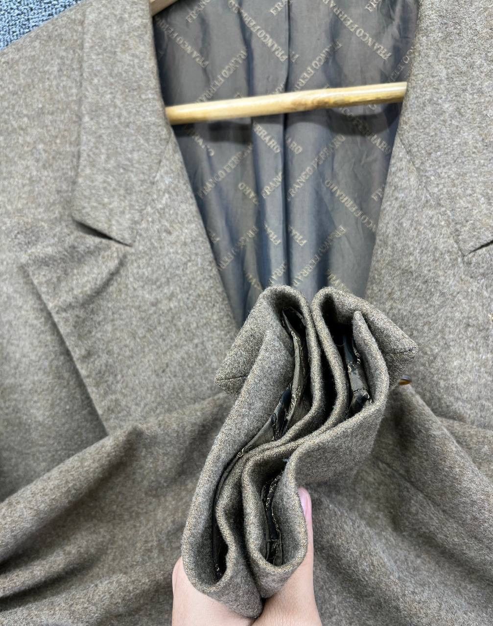 Vintage Vintage Franco Ferraro Luxury Wool Blazer Coat Jacket Size US L / EU 52-54 / 3 - 14 Thumbnail