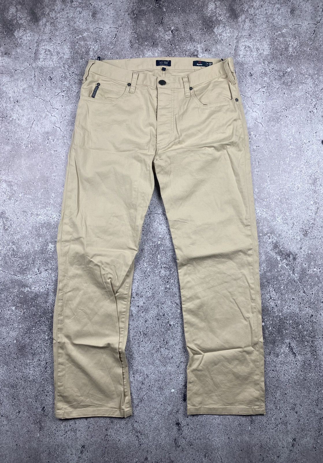Armani × Vintage Vintage Armani Jeans Baggy Pocket Logo Rare 32 Size US 32 / EU 48 - 2 Thumbnail