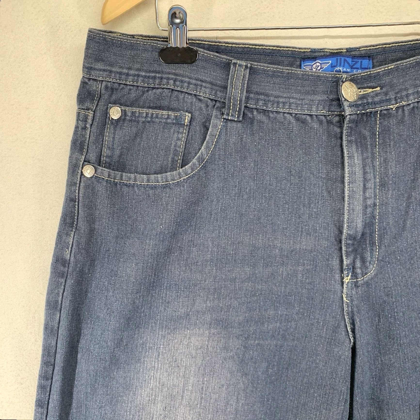 Southpole VINTAGE Jinzu Baggy Shorts 38 Denim Jean Hip Hop Skater 90s Blue Mens Size US 38 / EU 54 - 6 Thumbnail