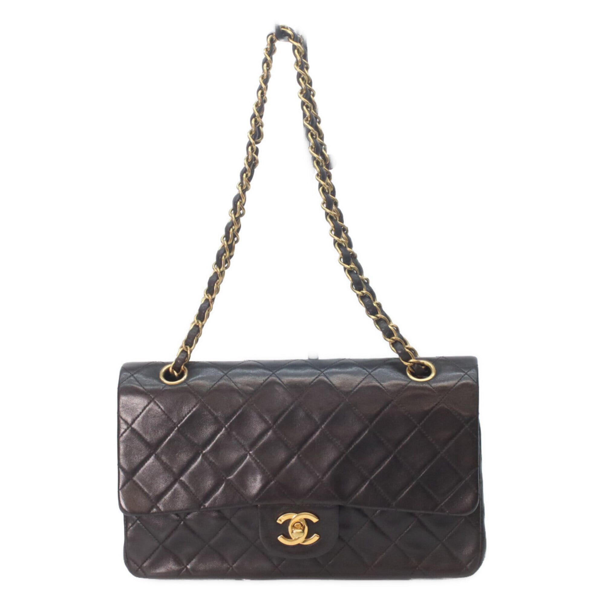 Chanel CHANEL A01112 Black Lambskin Gold Hardware Matelassé 25 Shoulder Bag for Women Size ONE SIZE - 1 Thumbnail