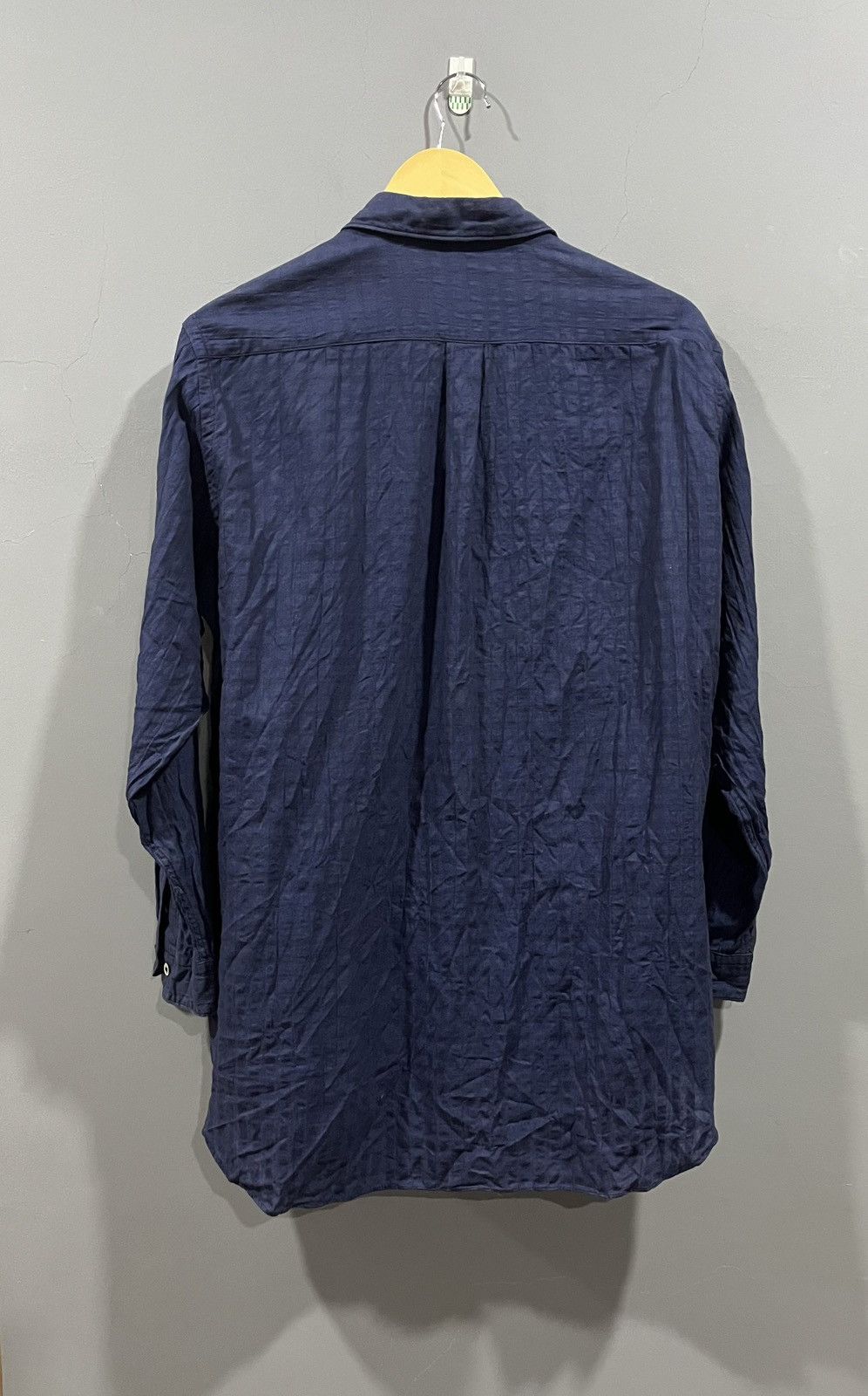 Yohji Yamamoto Vintage 80s Y’s For Men Oversized Indigo Linen cotton Shirt Size US XL / EU 56 / 4 - 3 Thumbnail