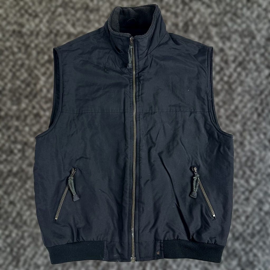 Stormtech VINTAGE Stormtech Men Vest Windproof Canvas Full Zip Pockets Black Fleeced Lined M Men Size US M / EU 48-50 / 2 - 1 Thumbnail