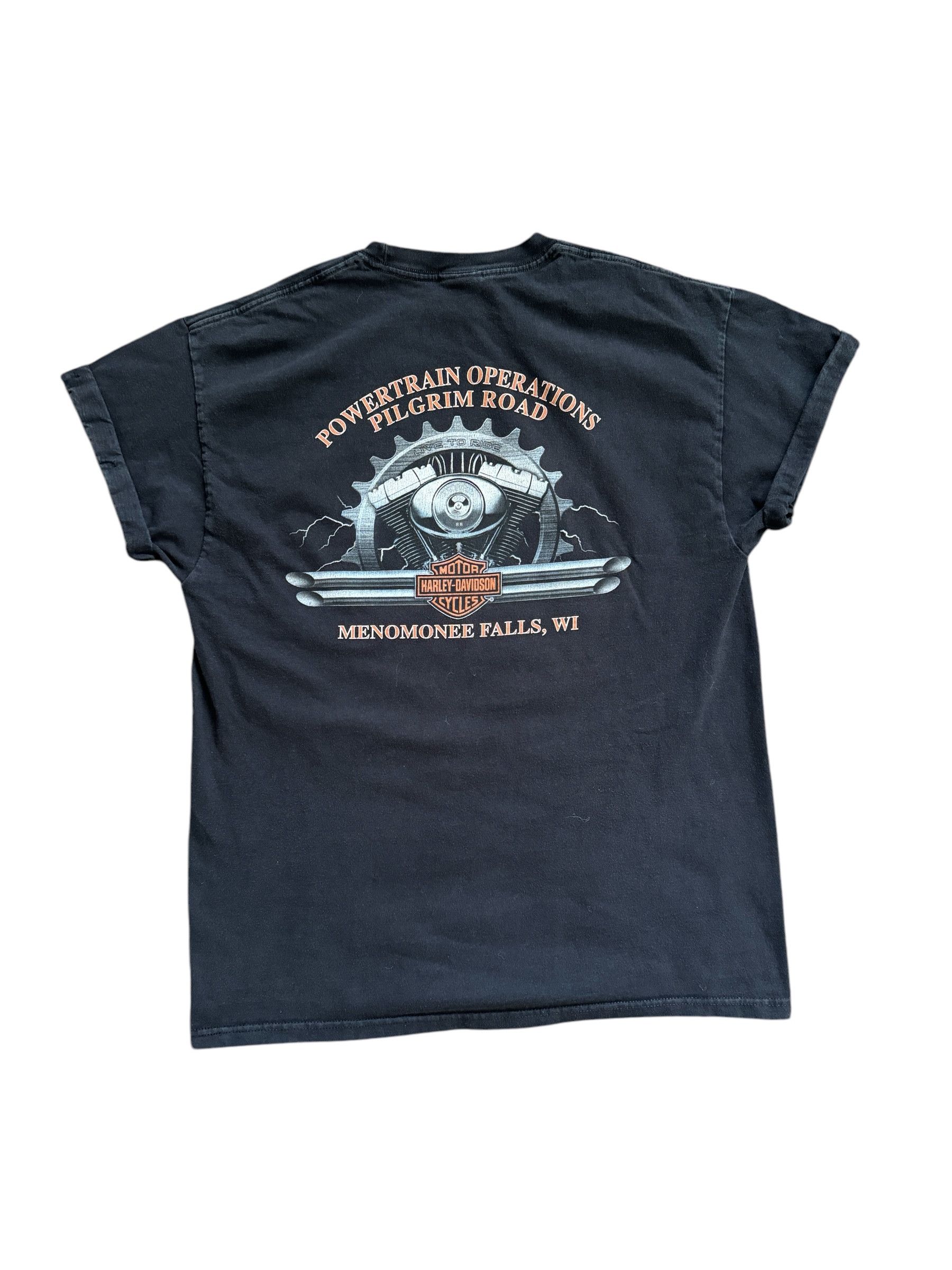 Vintage VNT Y2K Harley Davidson Flaming Skull Worn by Travis Scott Size US L / EU 52-54 / 3 - 7 Thumbnail