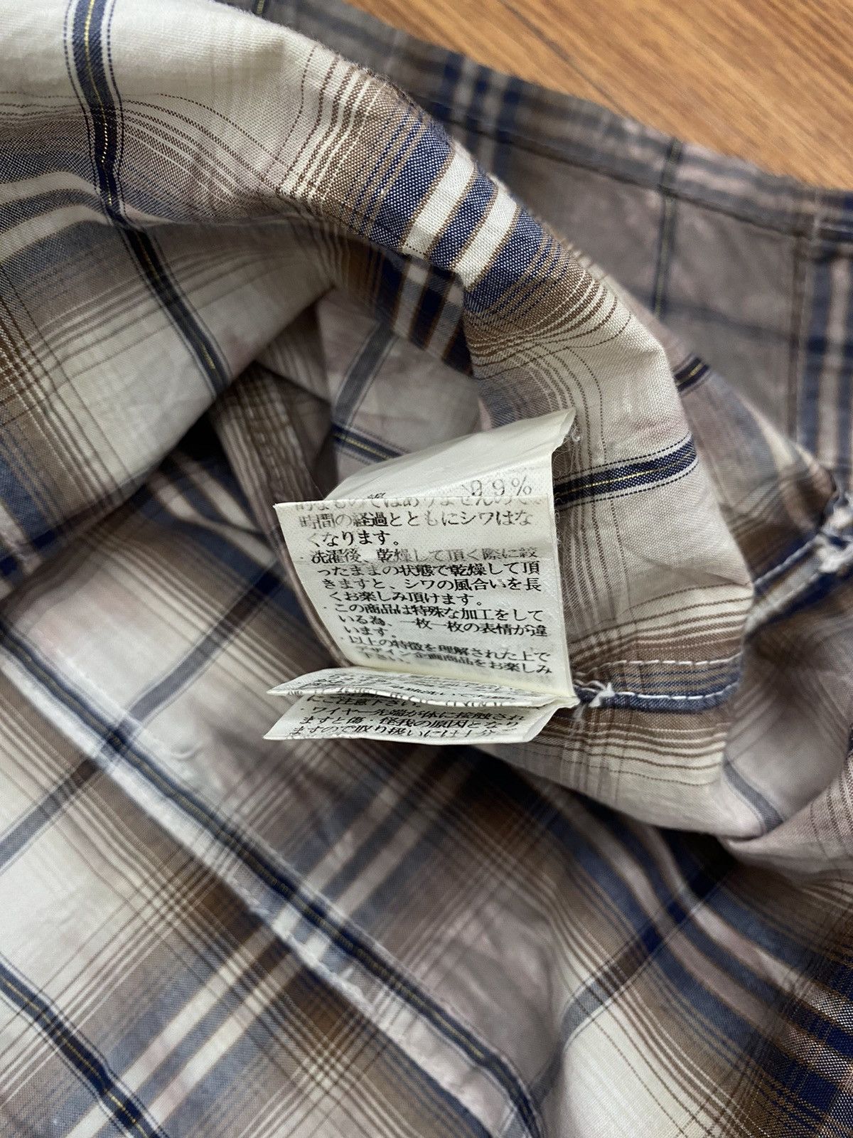 If Six Was Nine Four Valley dyed plaid shirt Size US L / EU 52-54 / 3 - 8 Thumbnail