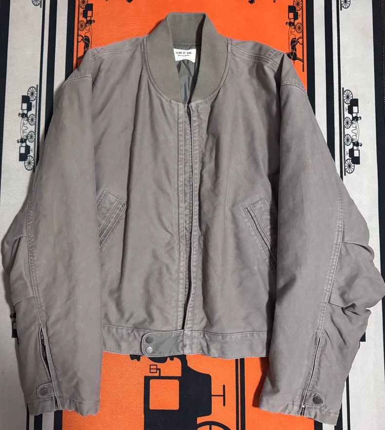 Fear of God Fear of God God gray patch jacket Size US XL / EU 56 / 4 - 2 Thumbnail