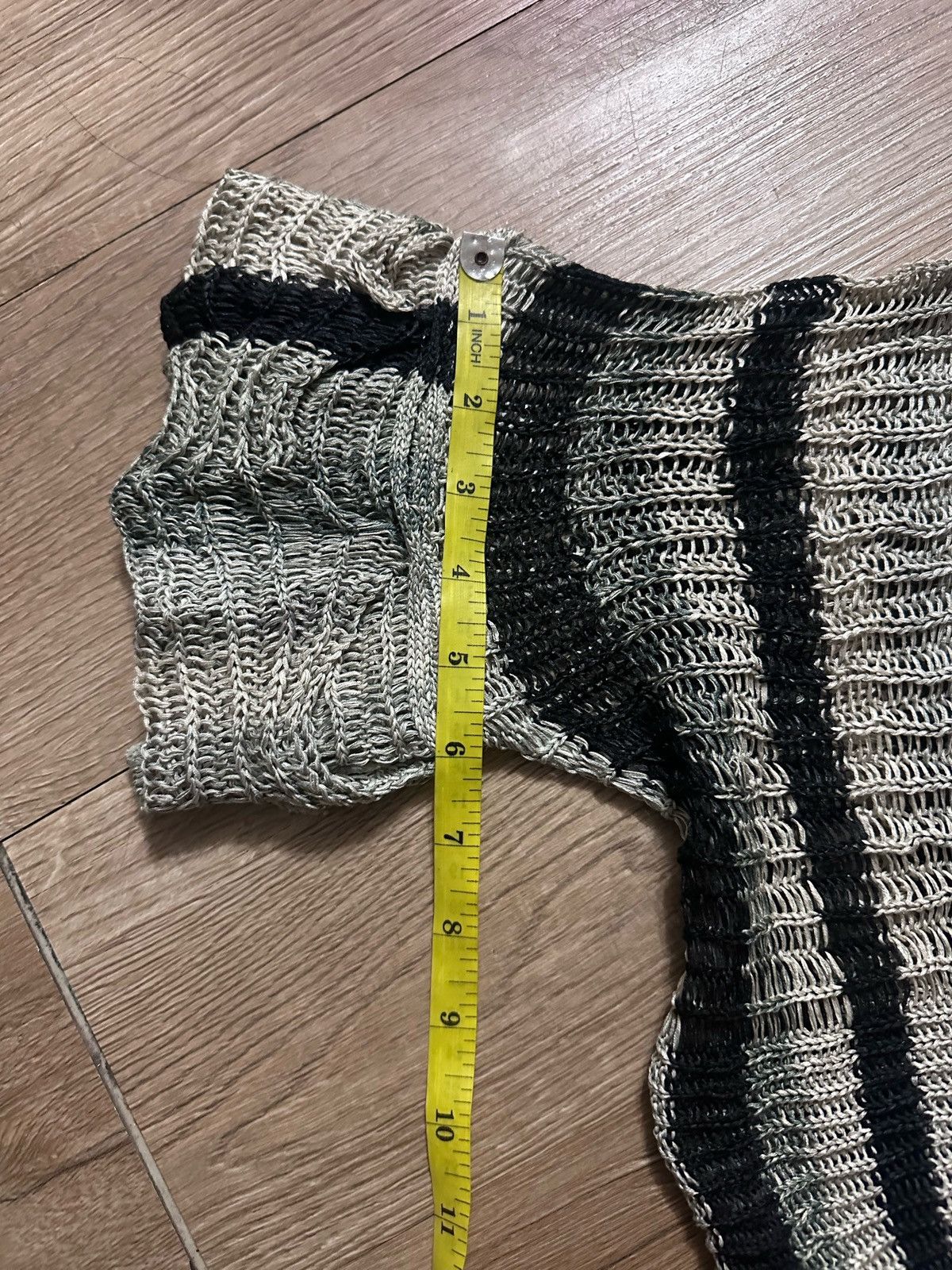 Hiroko Koshino Homme × Issey Miyake × Japanese Brand 🇯🇵 Hiroko Koshino pret a porter crochet Cropped cardigan Size US L / EU 52-54 / 3 - 7 Thumbnail