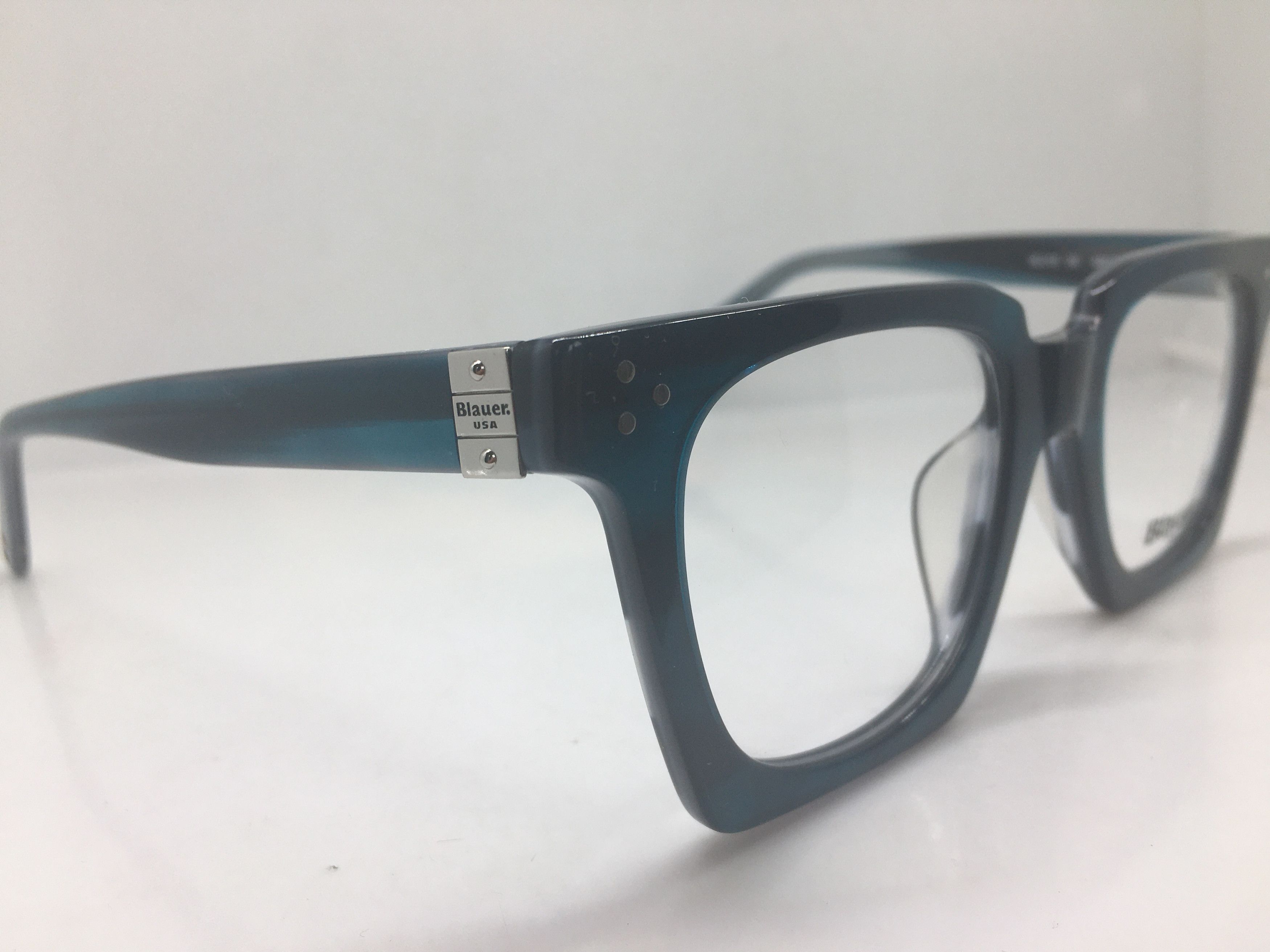 Other Blauer Clear Navy Blue PREPPY Eyeglasses Frame Size ONE SIZE - 2 Thumbnail