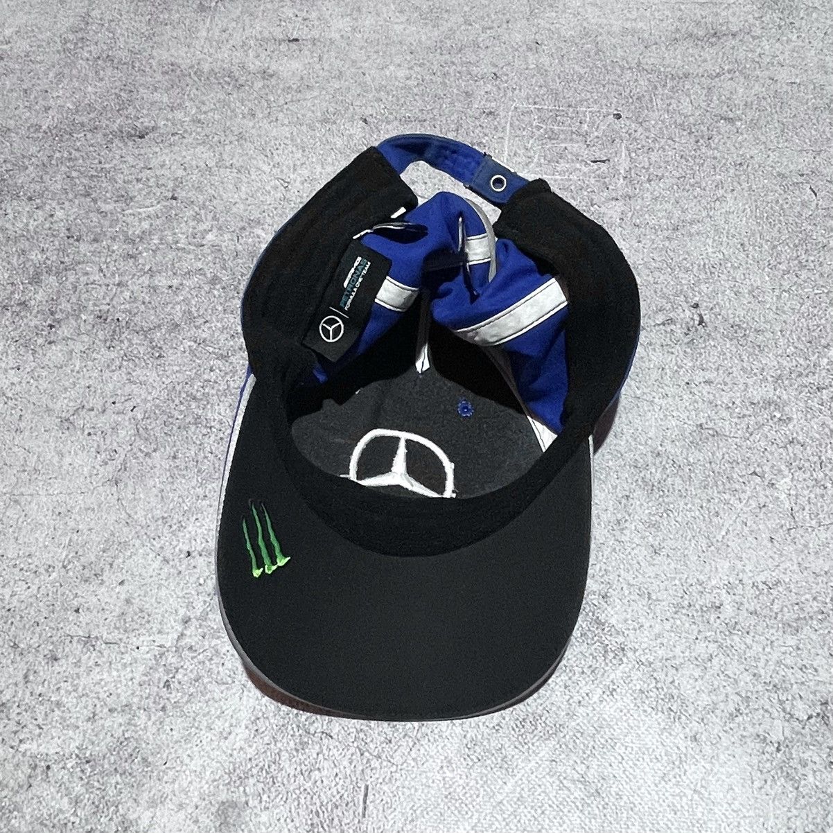 Formula 1 × Mercedes-Benz Mercedes AMG Formula1 Team X Monster Blue Cap Branded London Size ONE SIZE - 7 Thumbnail