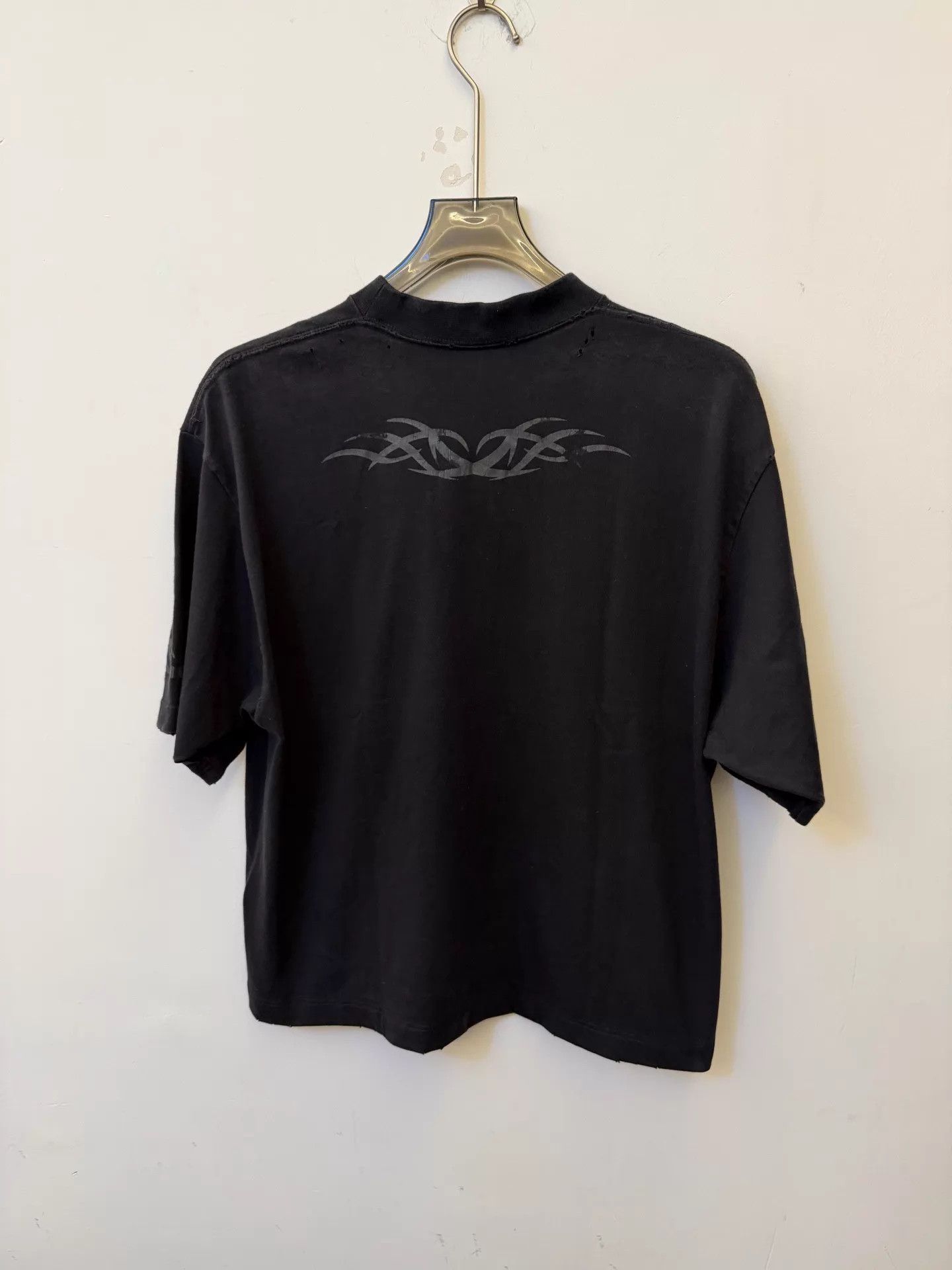 Balenciaga BALENCIAGA Women's Black XS Print Crew Short Sleeve Tee NWOT Size XS / US 0-2 / IT 36-38 - 3 Thumbnail