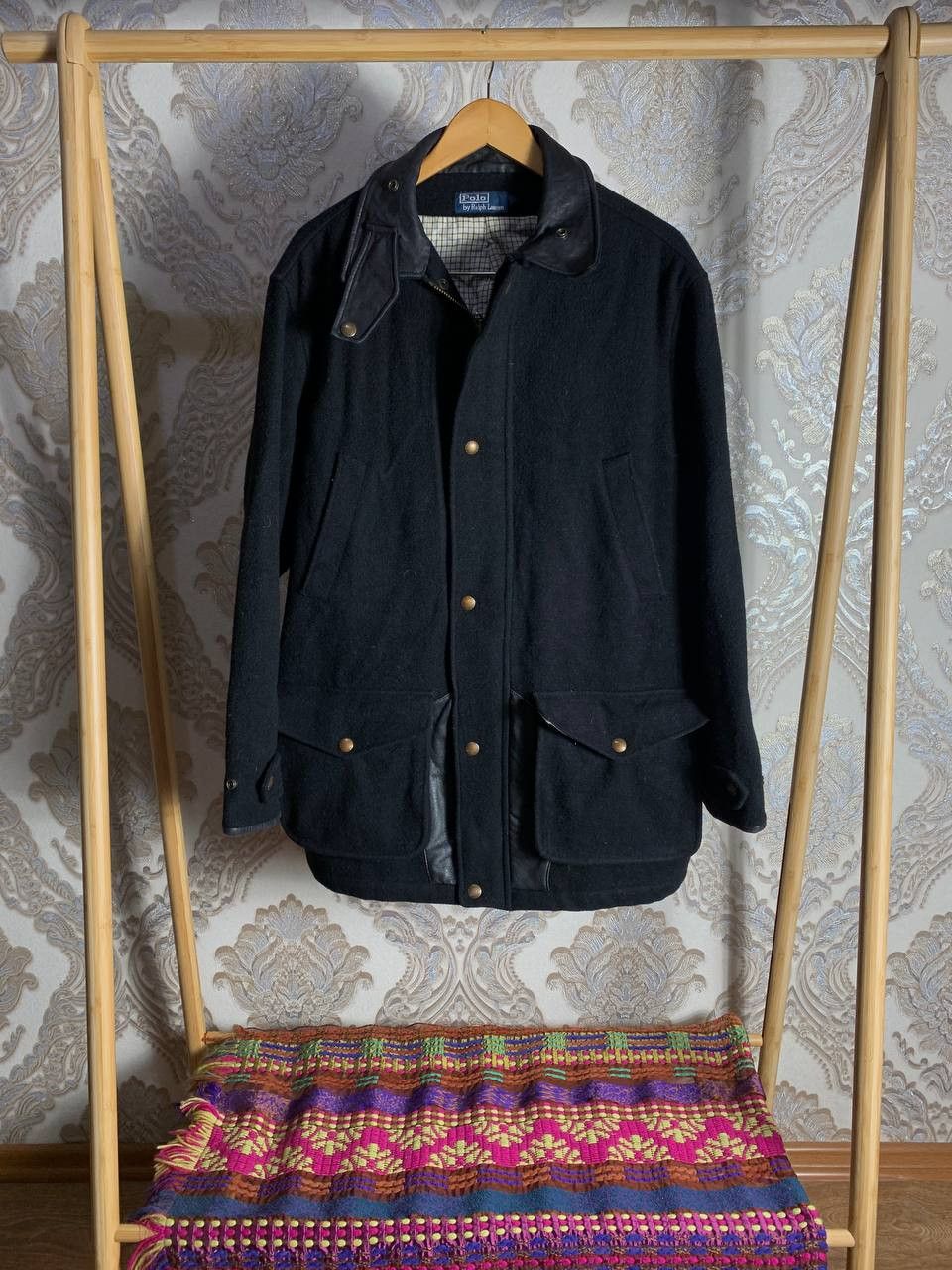 Polo Ralph Lauren Vintage Polo Ralph Lauren Wool Coat Retro Jacket Retro Size US L / EU 52-54 / 3 - 1 Thumbnail