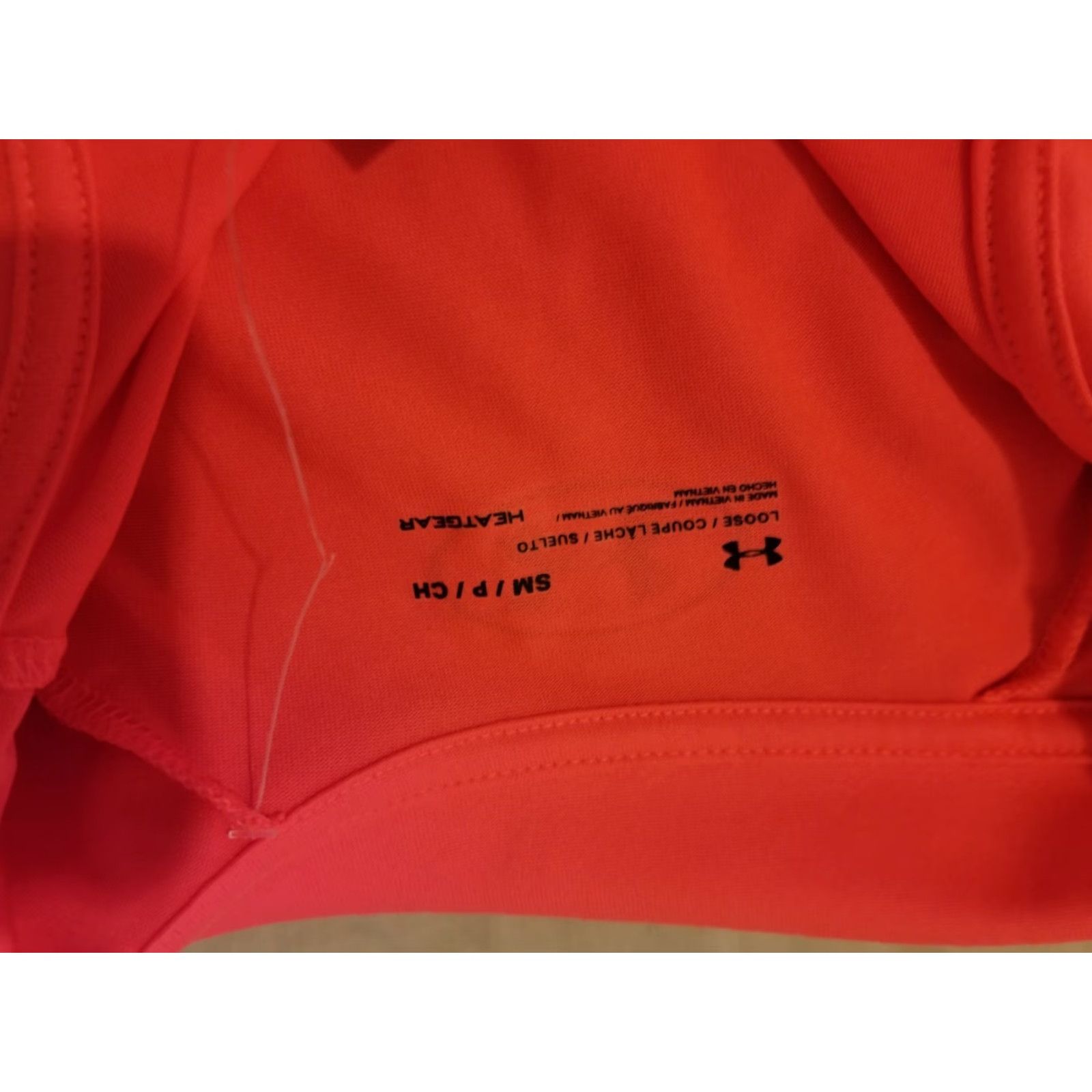 Under Armour Under Armour Shirt S Small Orange Long Sleeve Zip Athletic Mens Size US S / EU 44-46 / 1 - 3 Thumbnail