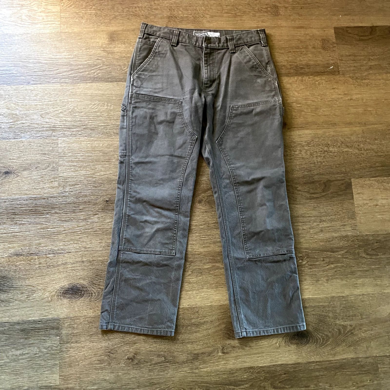 Carhartt Really Good Green Canvas Carhartt Carpenter Pants Size US 32 / EU 48 - 6 Thumbnail