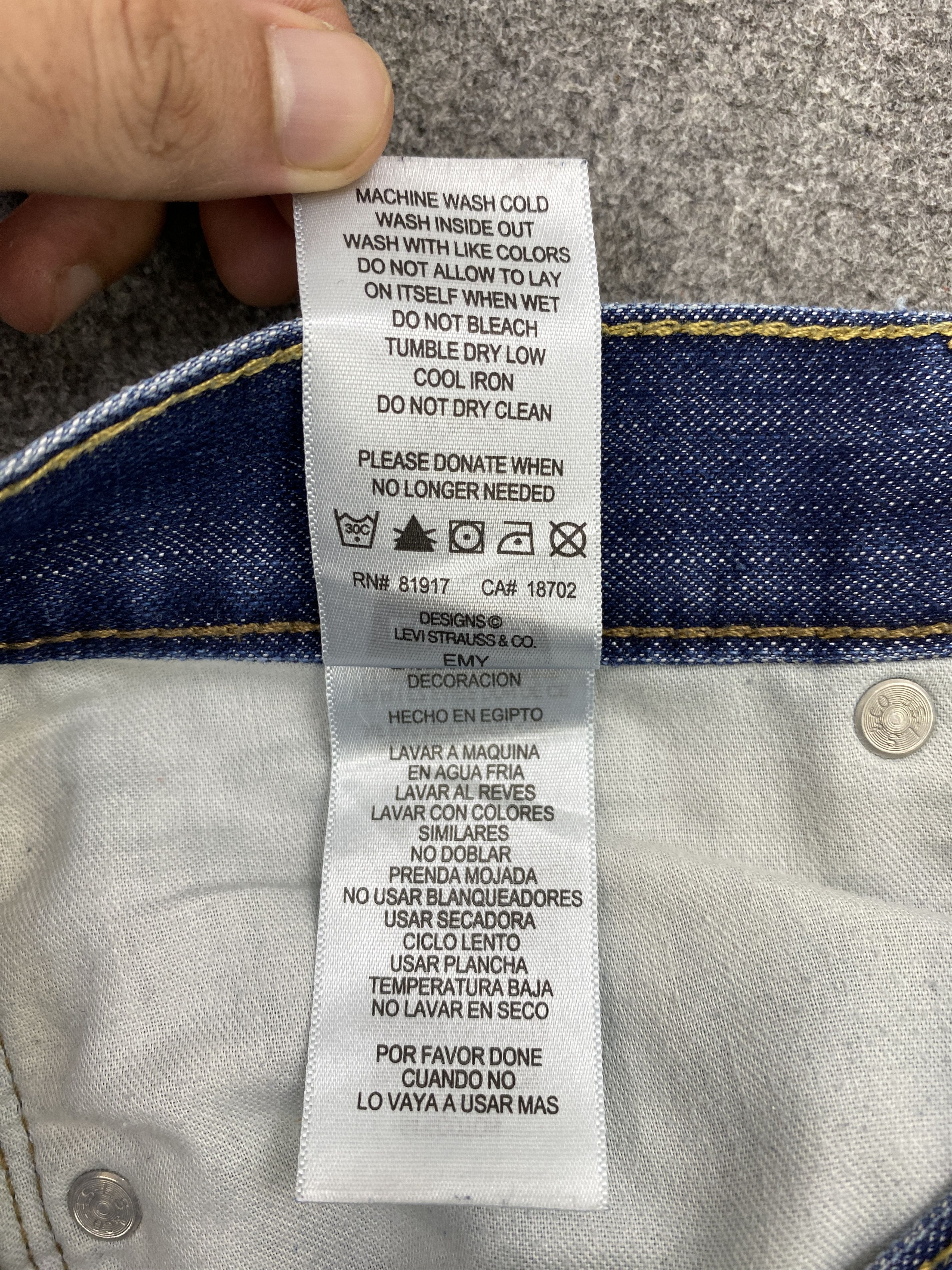Levi's Vintage Distressed Levis 514 Faded Blue Jeans S0034 Size US 28 / EU 44 - 9 Thumbnail