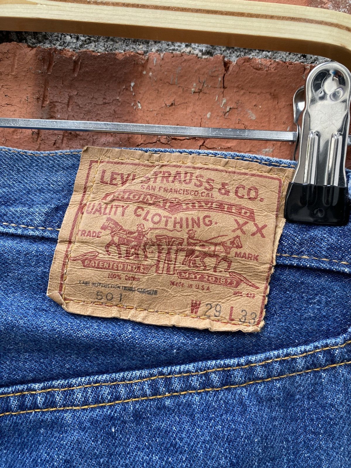Levi's × Levi's Vintage Clothing × Vintage W29x28 Vintage levi's 501 redline made in USA #6 Size US 29 - 6 Thumbnail