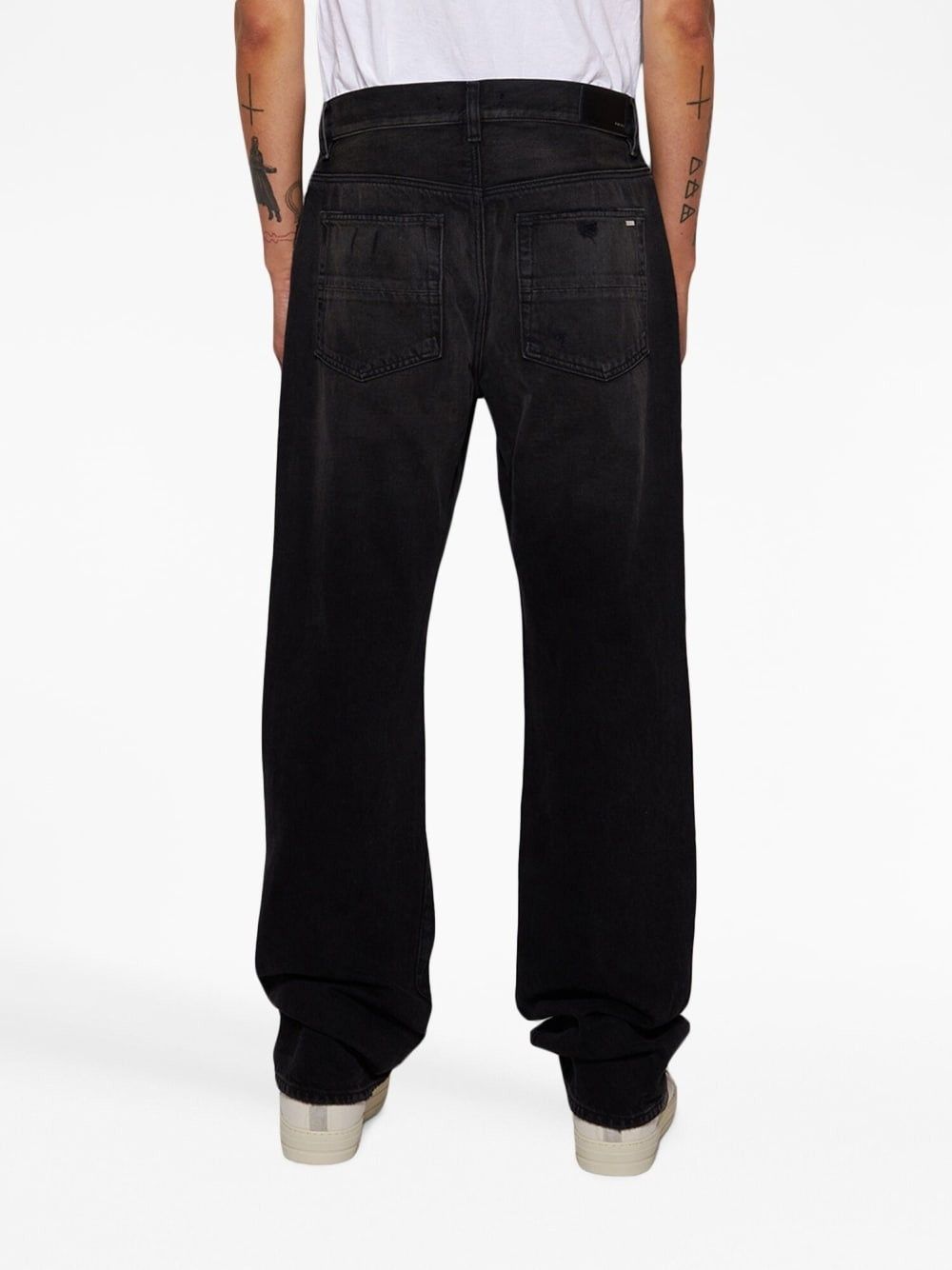Amiri o1y0525 Logo Denim Pant in Black Size US 31 - 4 Thumbnail
